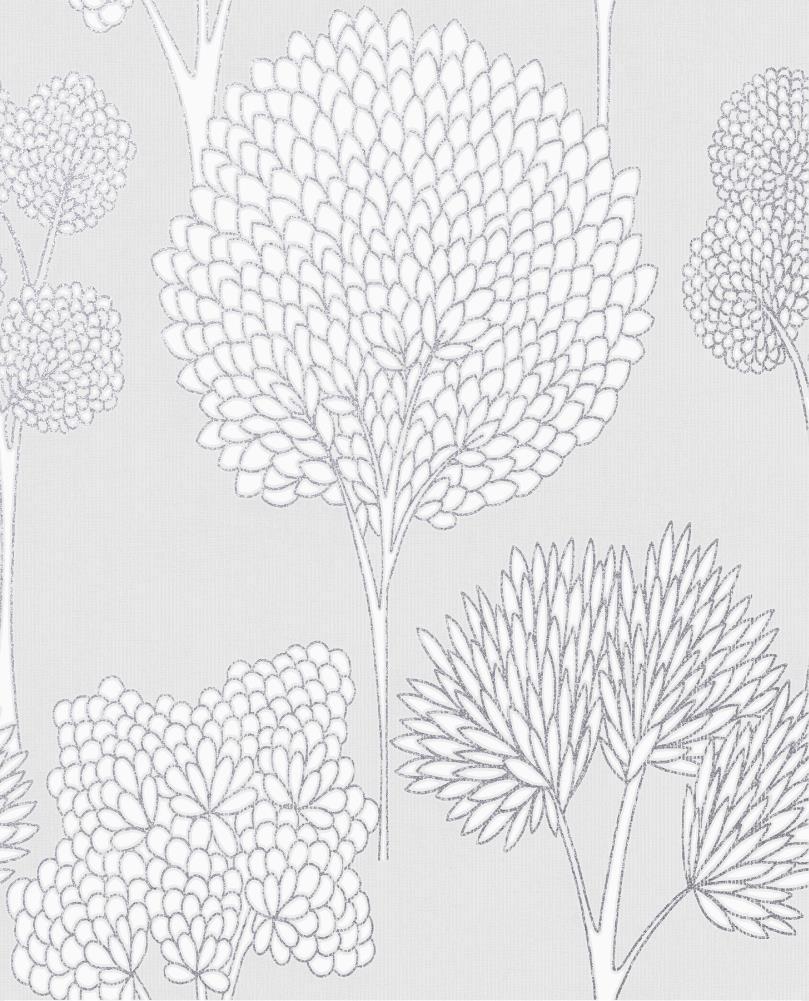 Graham & Brown 105786 Highland 56-Sq. Feet Grey Vinyl Textured Ivy/Vines Unpasted Wallpaper