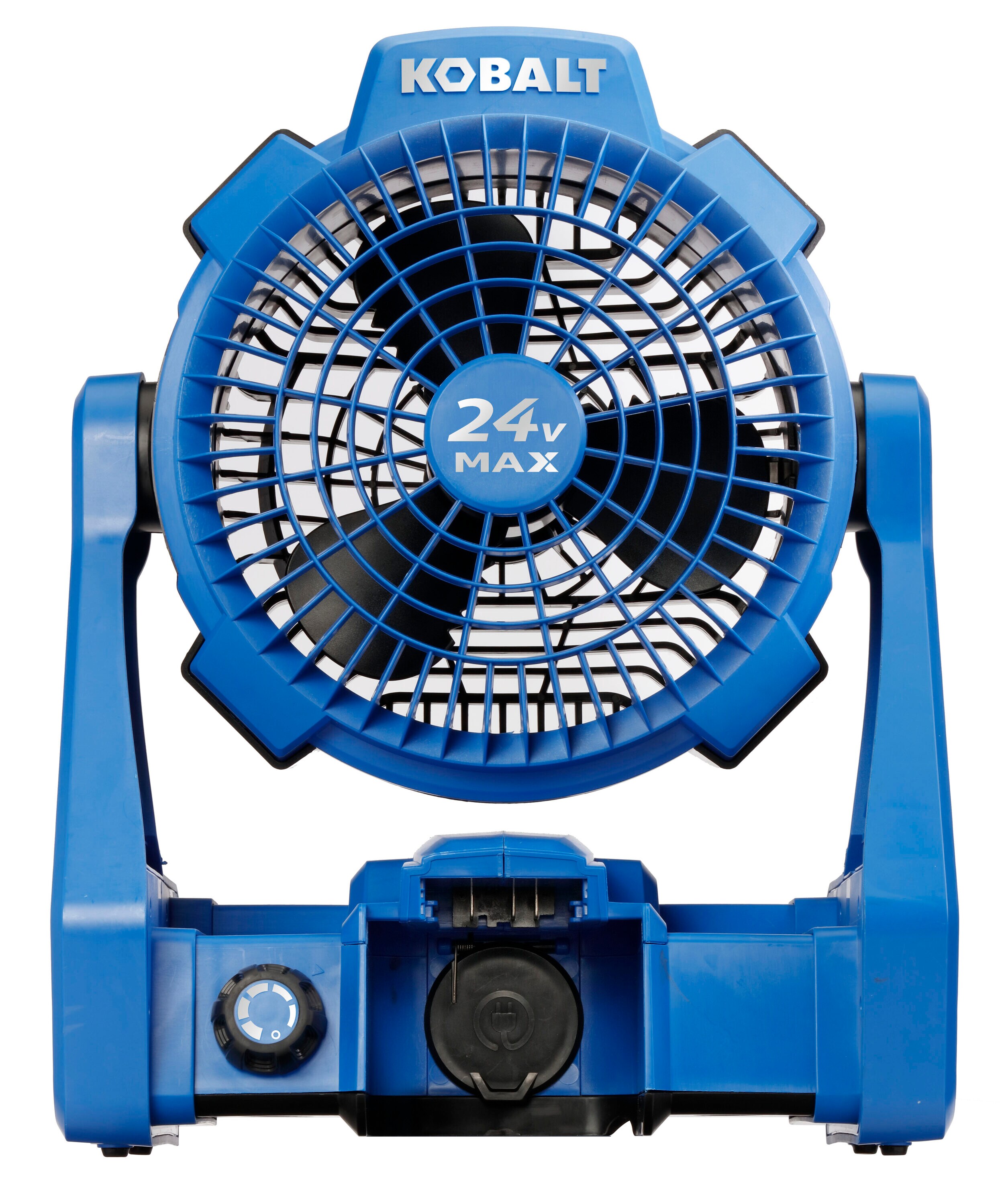 10-in 5-Speed Indoor or Outdoor Blue Desk Fan | - Kobalt KJF 124B-03