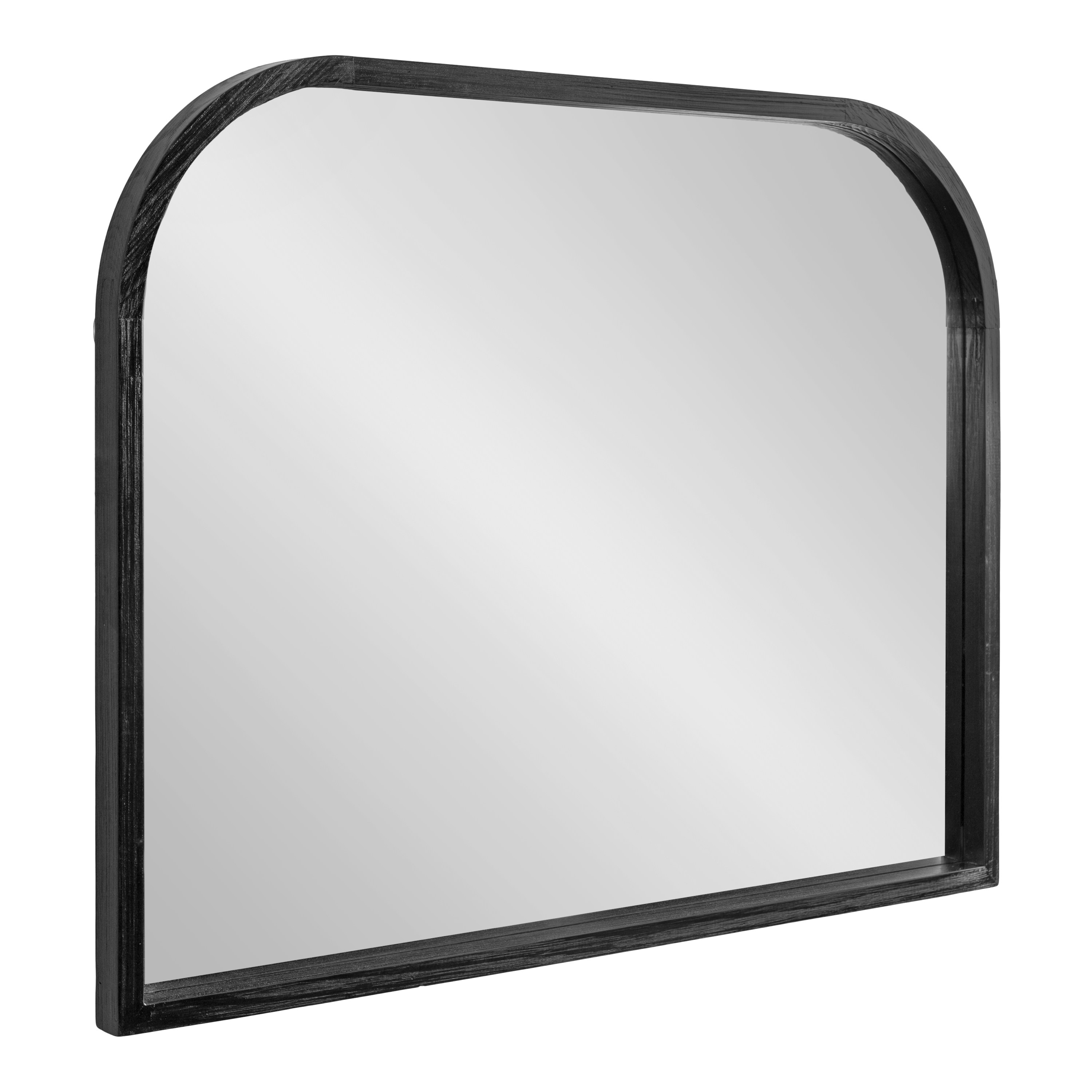 Kate and Laurel 226102 Occonor 36.00-Inches W x 28-Inches H Arch Black Framed Wall Mirror