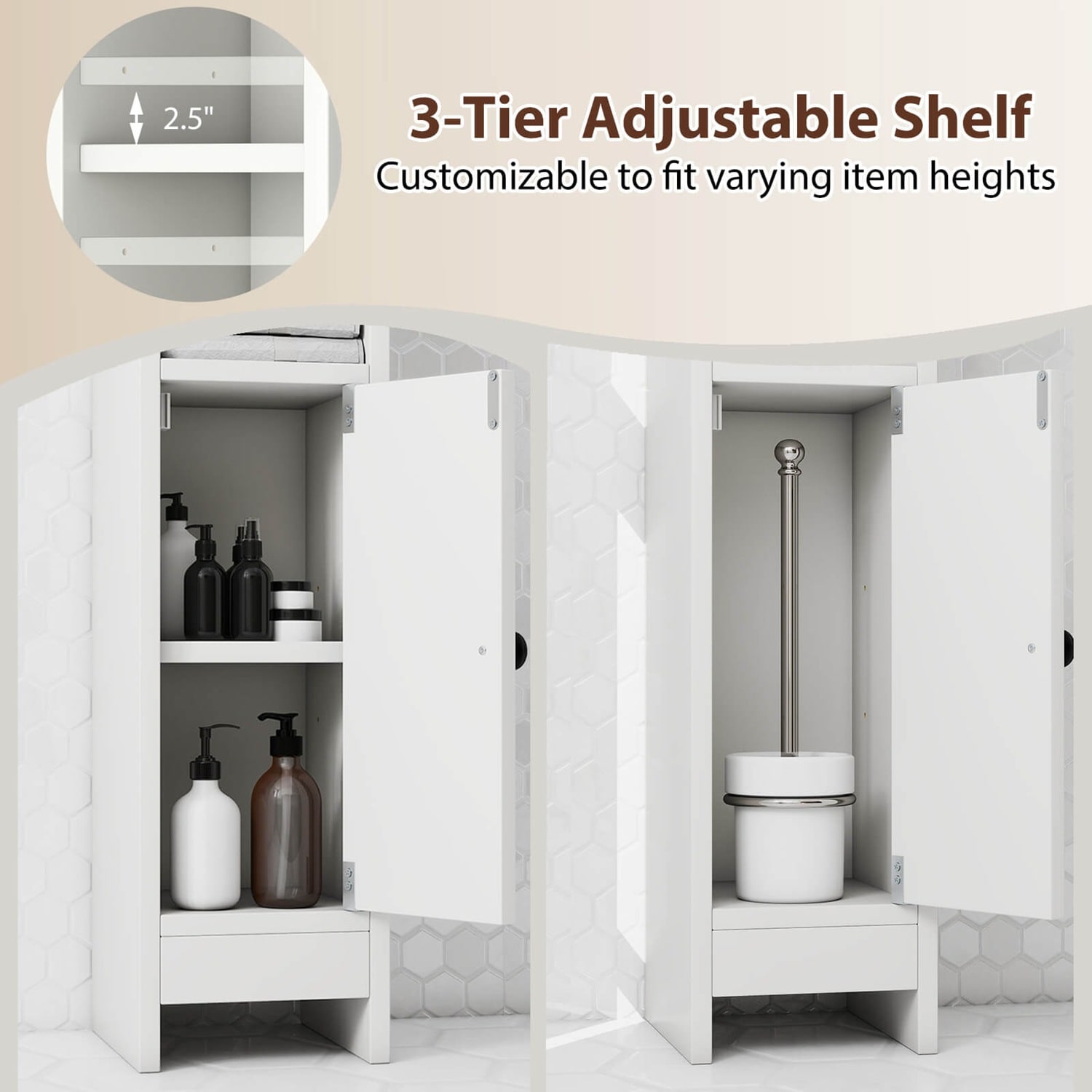 Costway CSHY003230 Linen-Cabinets - View #7