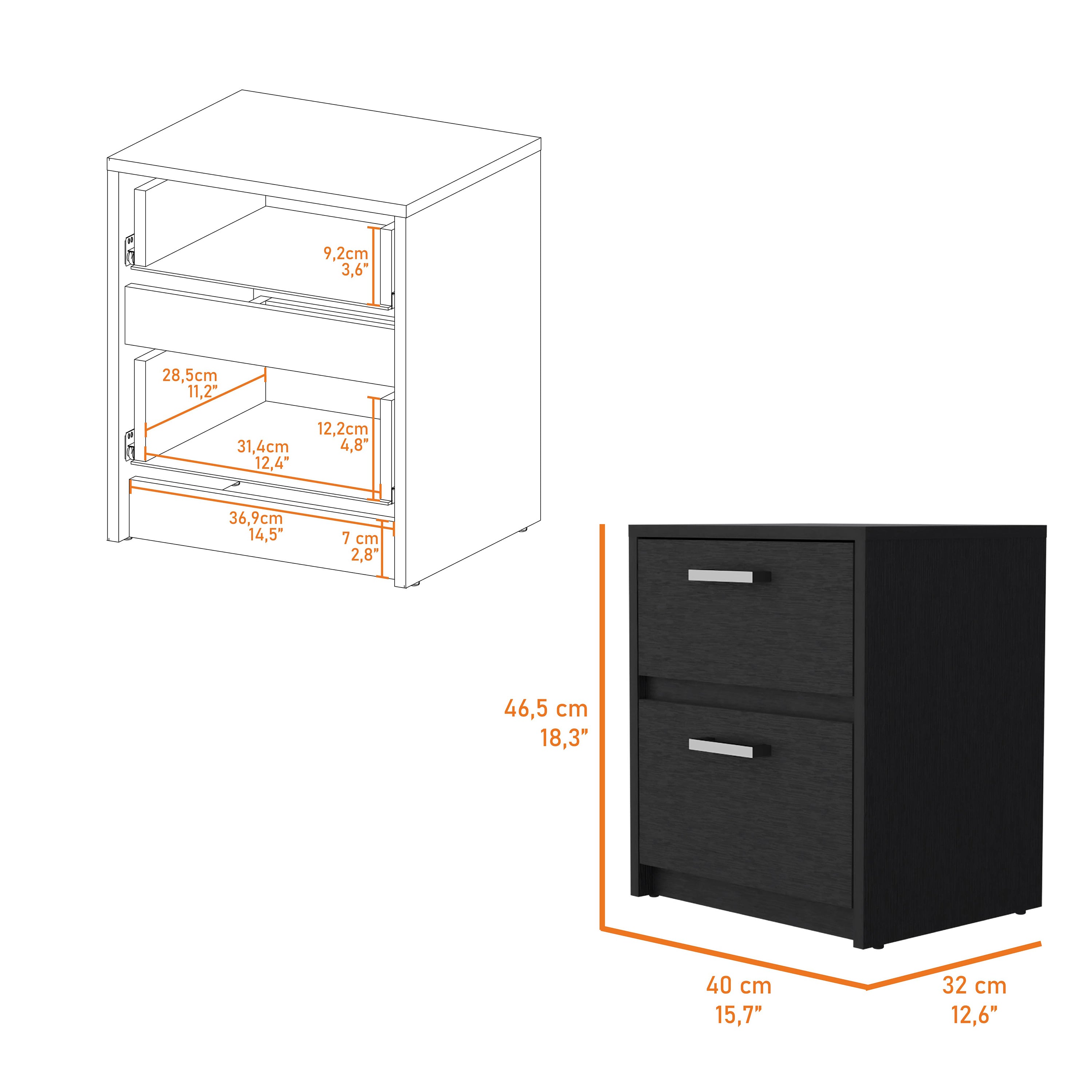 GLANZEND 6514DO4ZT nightstands - View #4