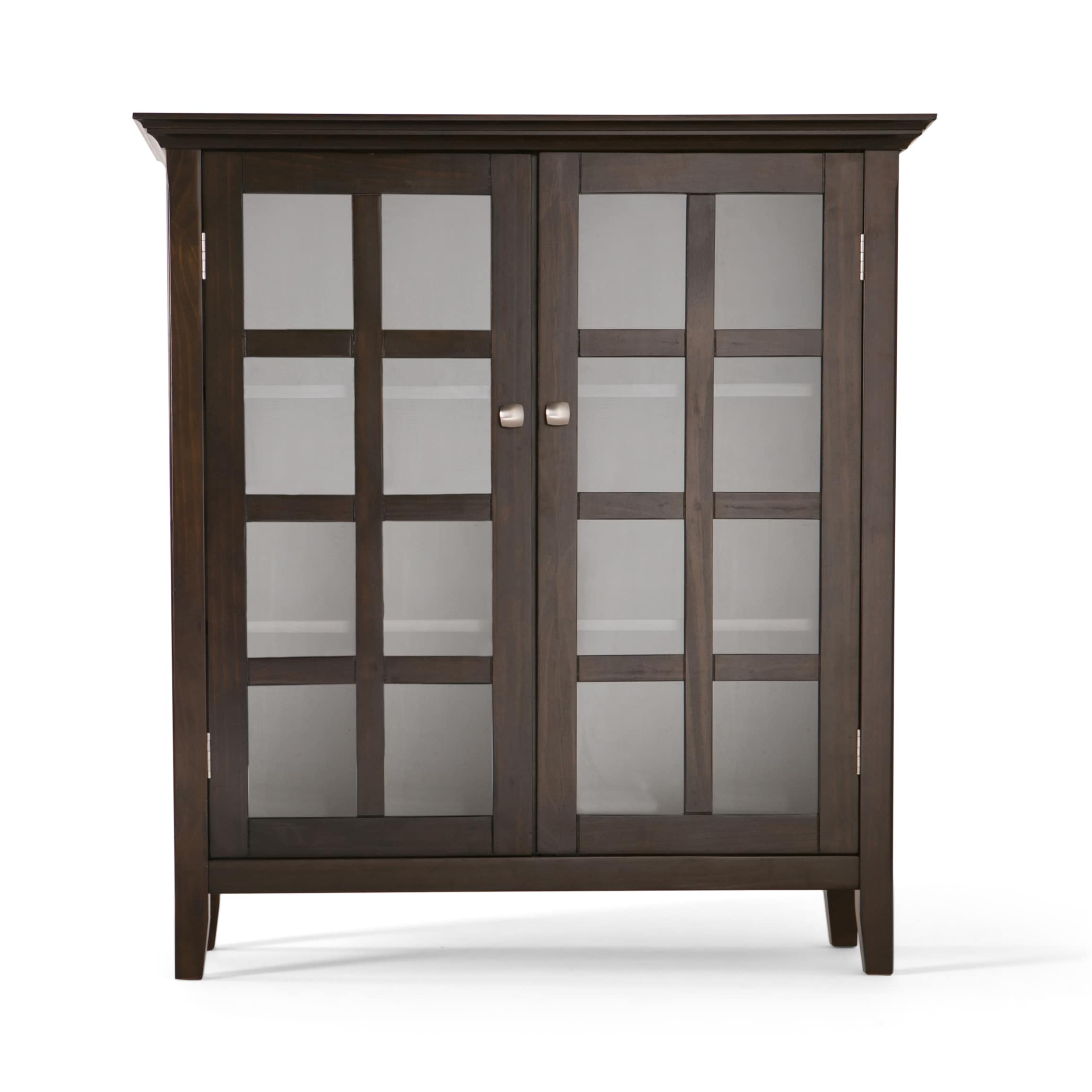 Acadian 39" Brunette Brown Solid Wood Medium Storage Cabinet