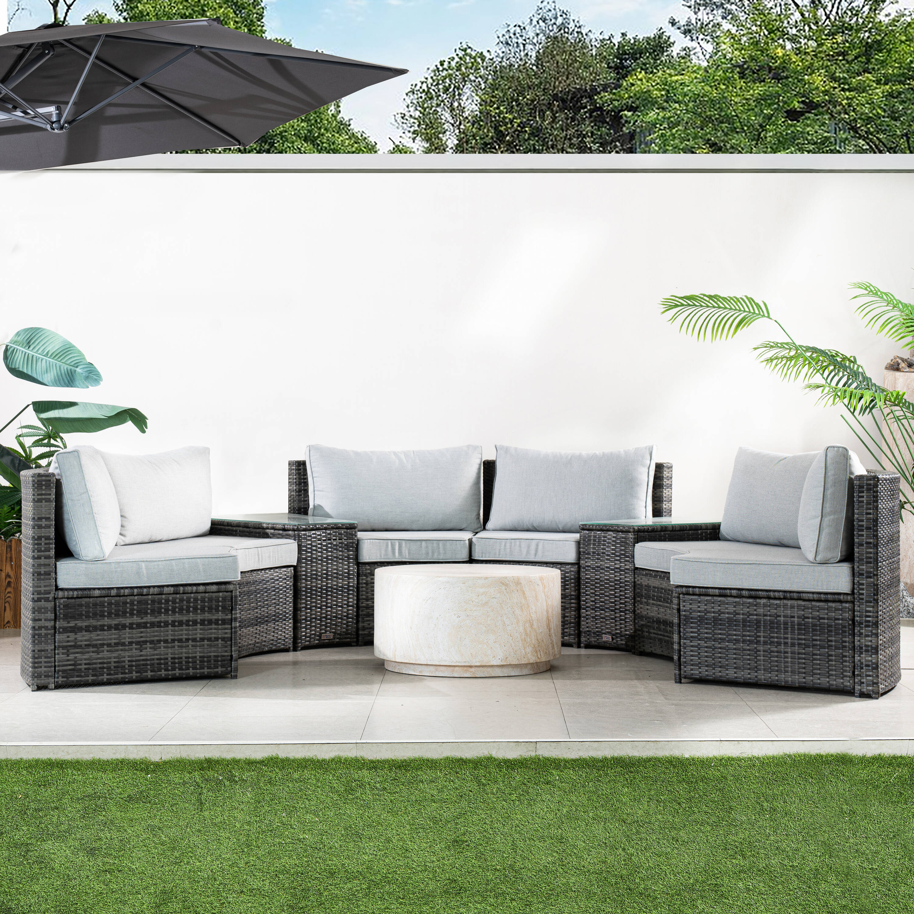 Direct Wicker DWS-1205BG&240076T Patio-Conversation-Sets - View #2