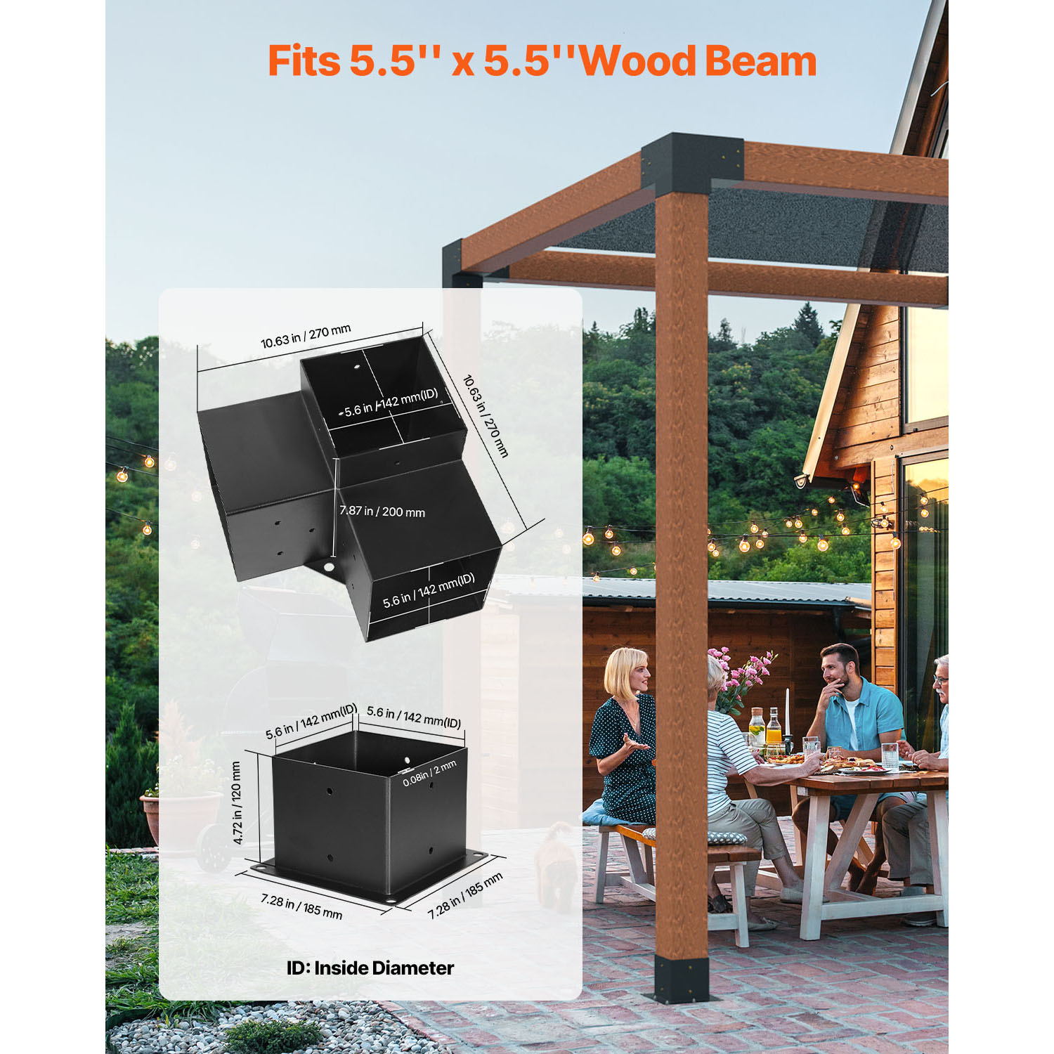 VEVOR LPJJTZST8PCS31NSV0 Pergola-Parts-Accessories - View #3