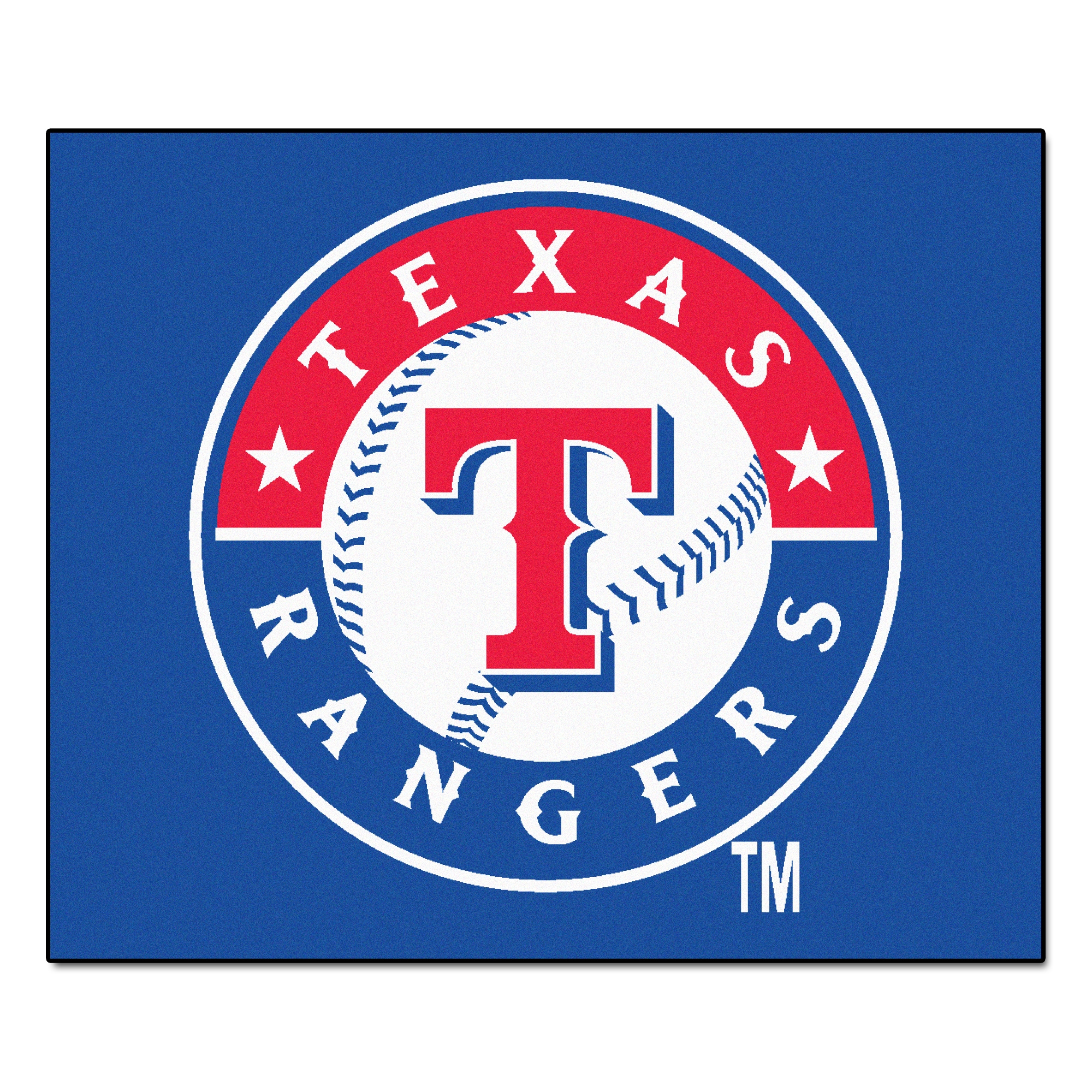 Texas Rangers (Red): Logo Pattern - MLB Peel & Stick Wallpaper 12 x 12 Sample