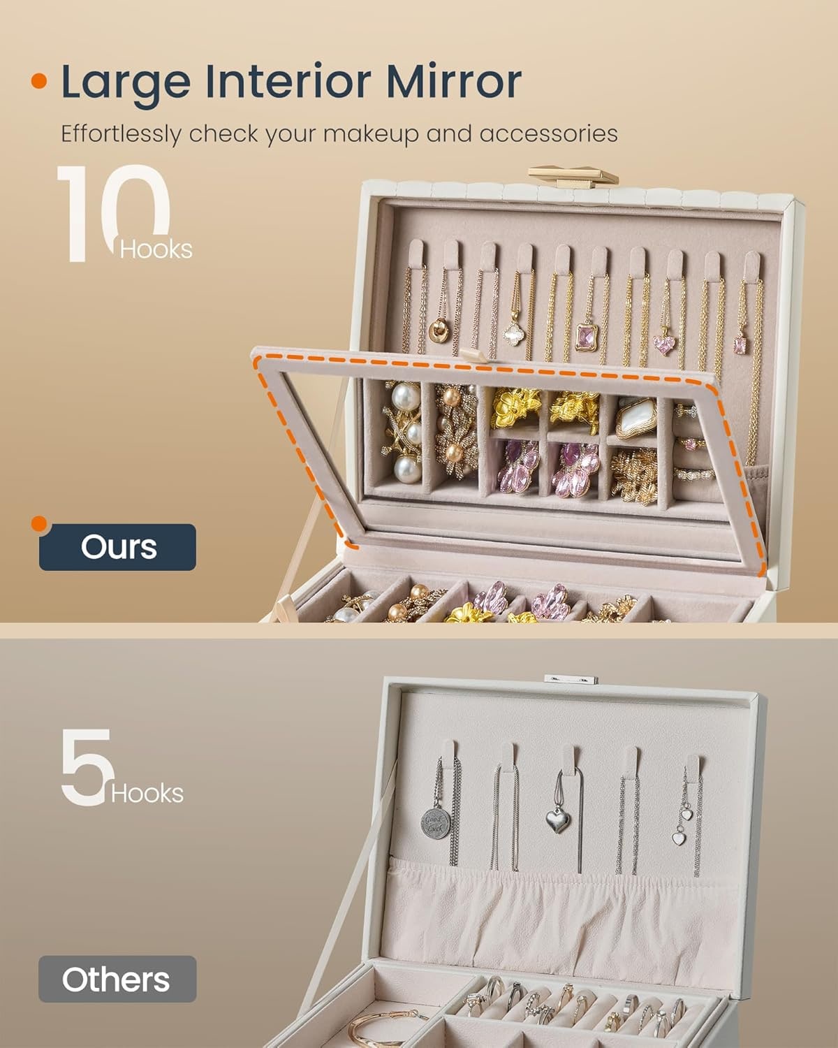 SONGMICS HOME JBC182W01 Jewelry-Organization - View #4