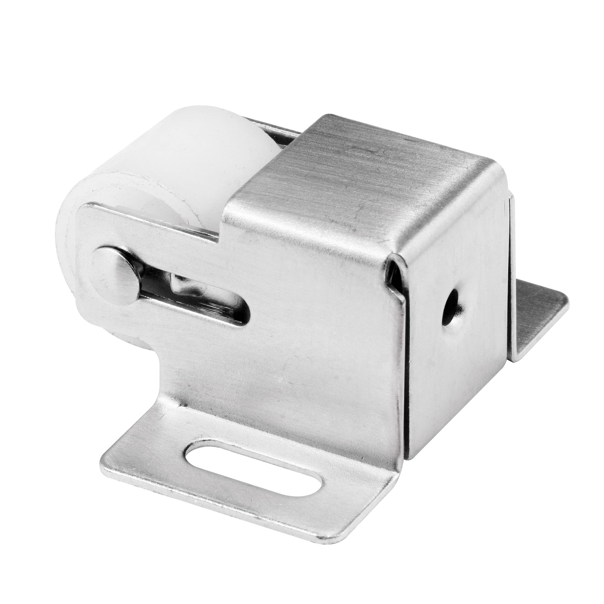 Satin Nickel Steel Cabinet Door Roller Catch