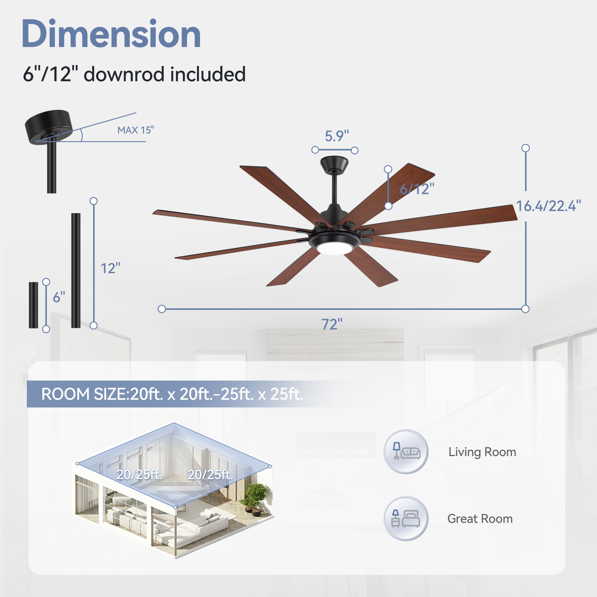 Breezary 30047-BK Ceiling-Fans - View #12