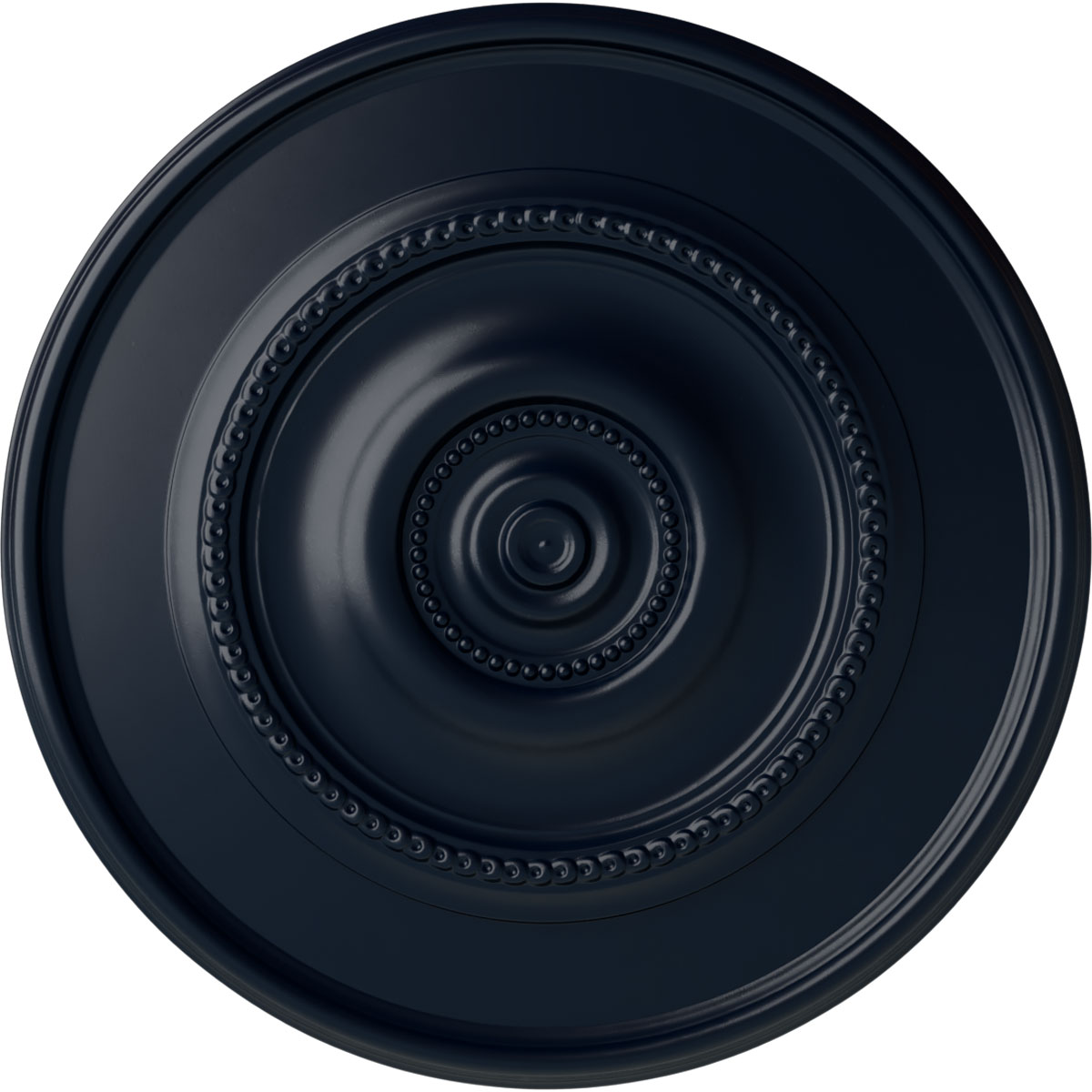 Ekena Millwork CM24REMDF Traditional Reece 24.375-in W x 24.375-in L Painted Midnight Dream Polyurethane Whole Ceiling Medallion