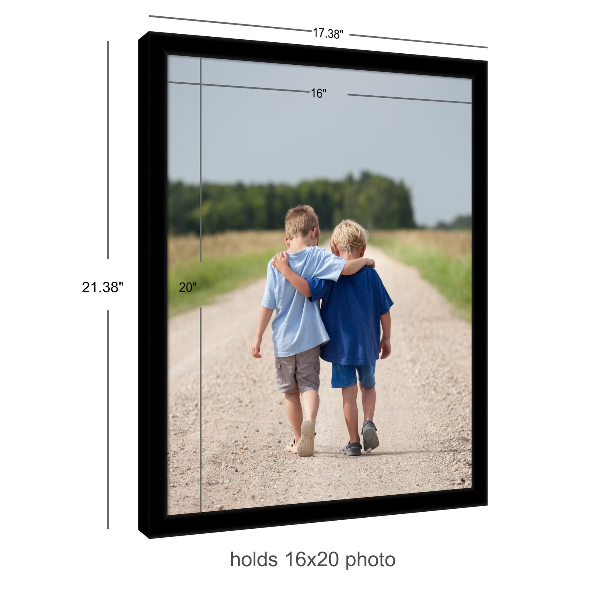Amanti Art Picture Frame 16x20 Jet Black Gallery Wall Frame for Wedding ...