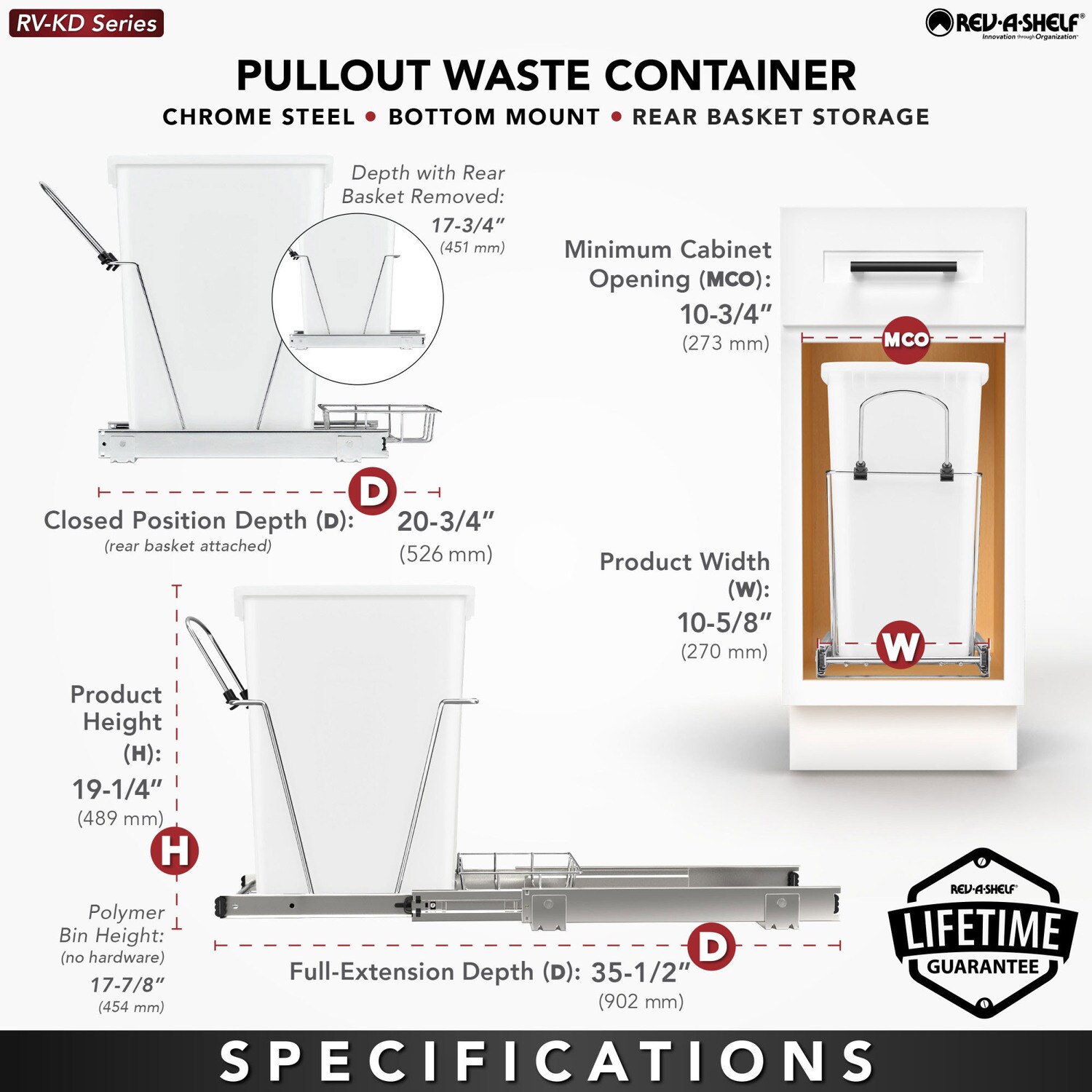 Rev-A-Shelf 252034 Pullout-Trash-Cans - View #4