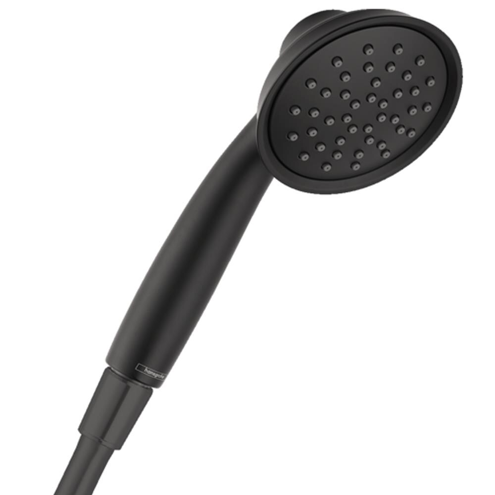 Hansgrohe 04782670 Joleena 1.0 -Spray Matte Black 3.75-in Round Handheld Shower Head 1.75 GPM