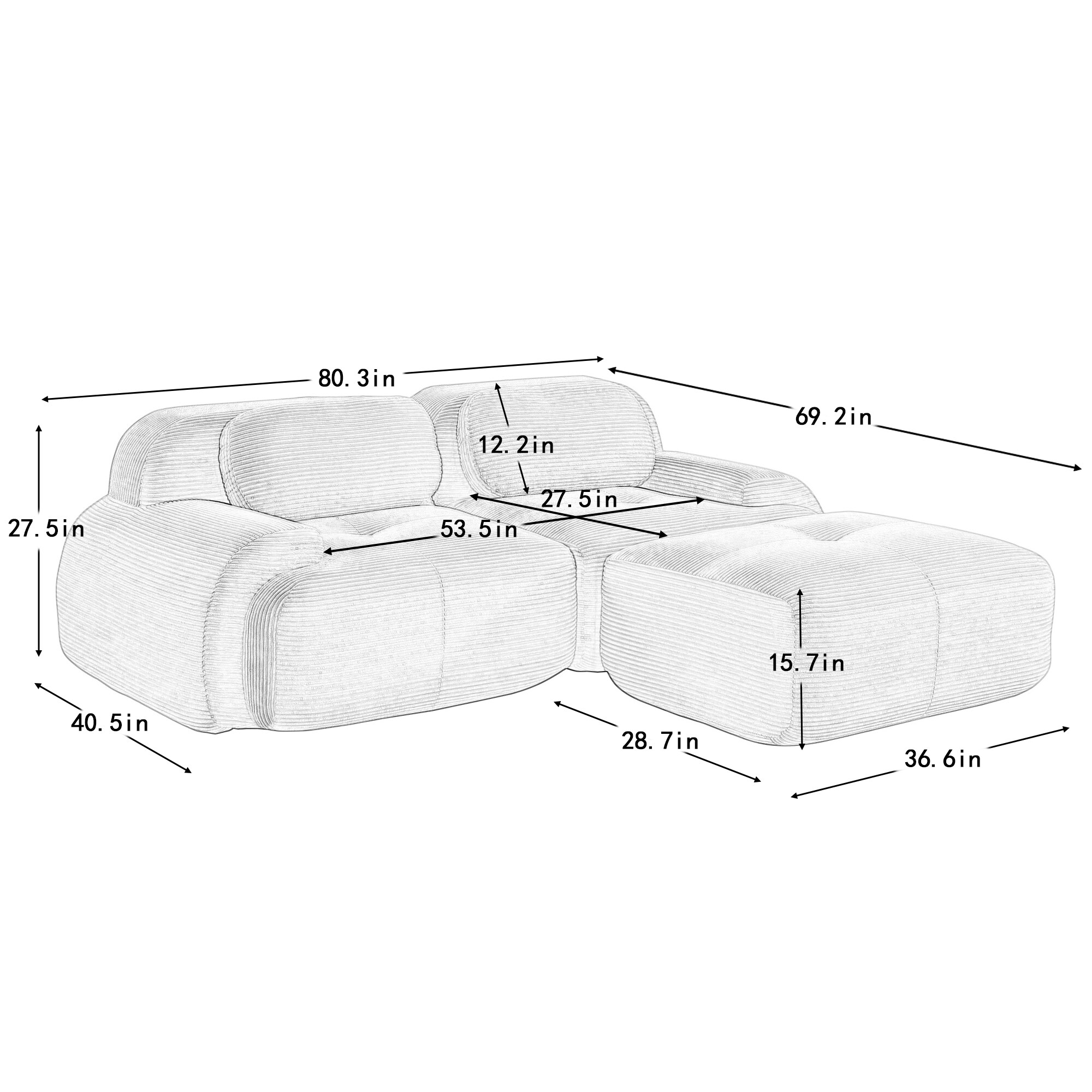 Bybafun YD2700001 Sofas-Loveseats - View #3