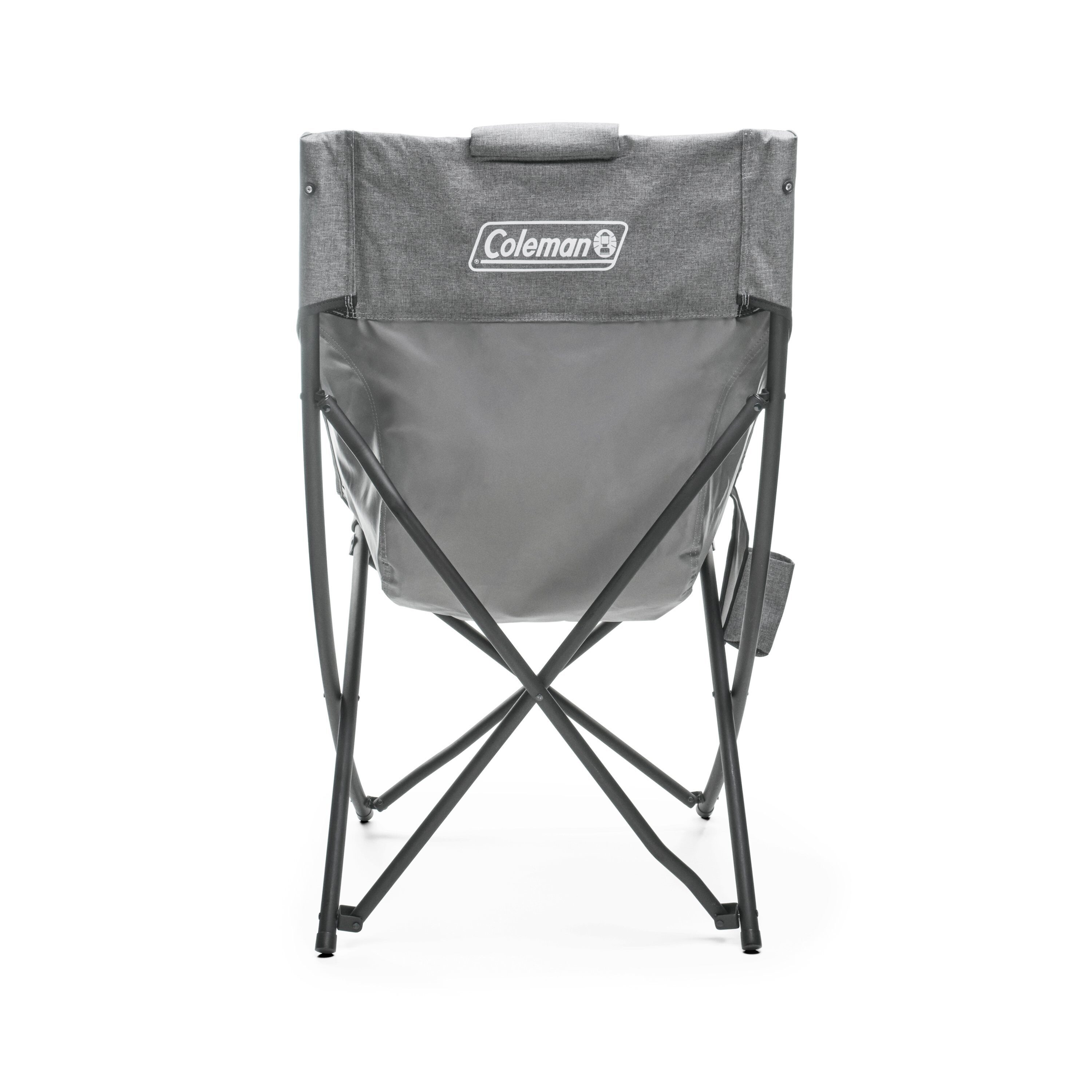 Streamlined Outdoor Bucket Chair with Steel Frame and Oversized Cupholder