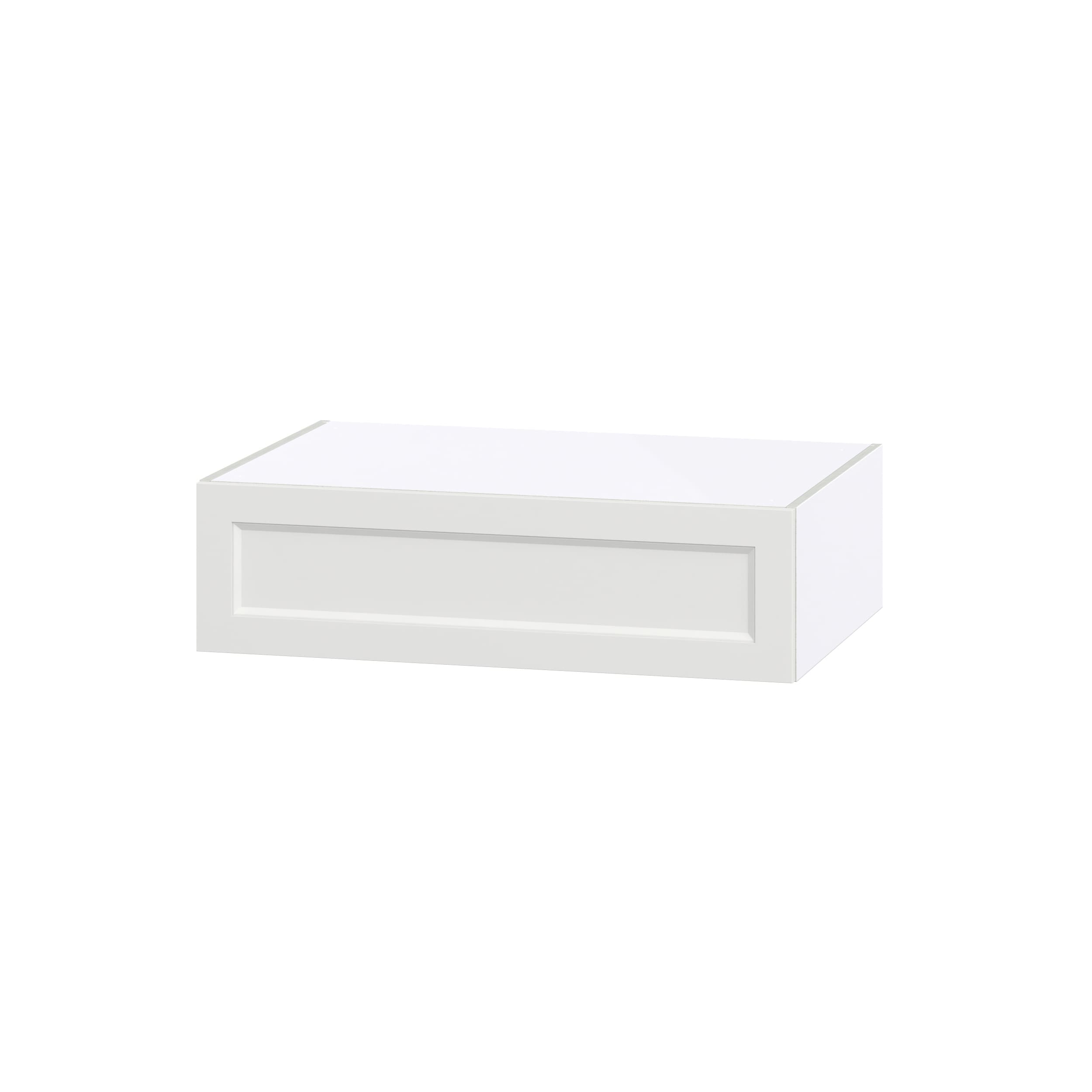 Hugo&Borg DSWLU361024-RI Riviera 36-in W x 10-in H x 24-in D Bright White Wall Fully assembled Cabinet (Recessed Panel Shaker)