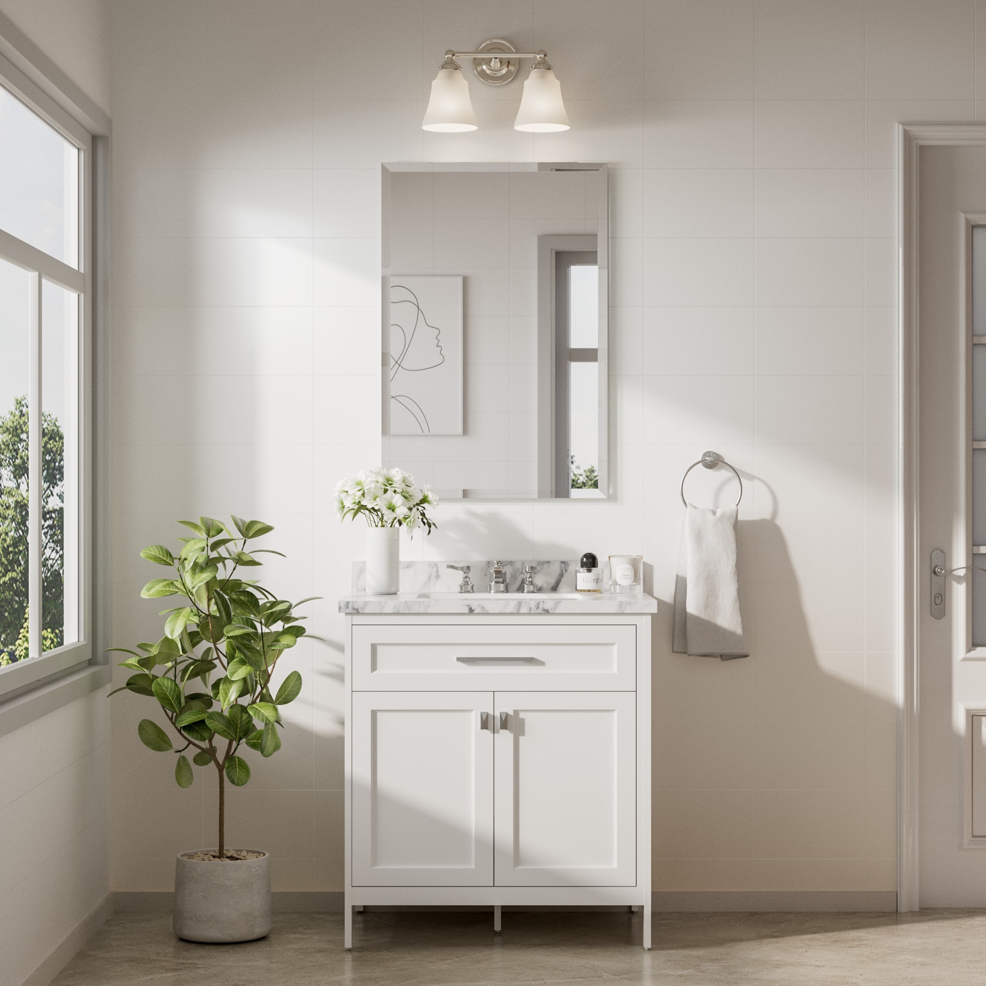 TETOTE LW-TE-BM63-6191 Framed-Bath-Mirrors - View #2