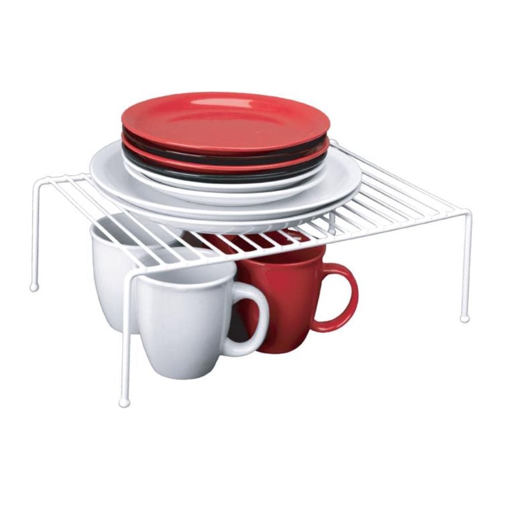 Grayson Lane Grayline PE Coated White Steel Storage Shelf 5.375 in H x 15.5 in W x 10.5 in D 50 lb Capacity