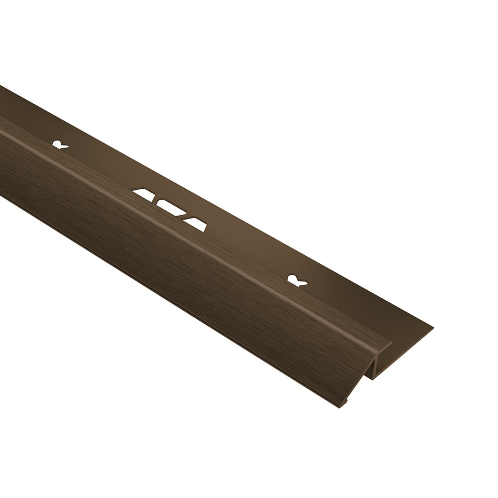 Schluter Systems VPU50ABGB Vinpro-U Brushed antique bronze 0.188-in T x 0.188-in W x 98.5-in L Anodized aluminum Reducer