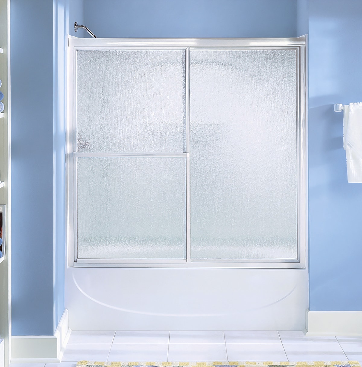 Deluxe Framed 3/16-inch Glass Sliding Shower Door