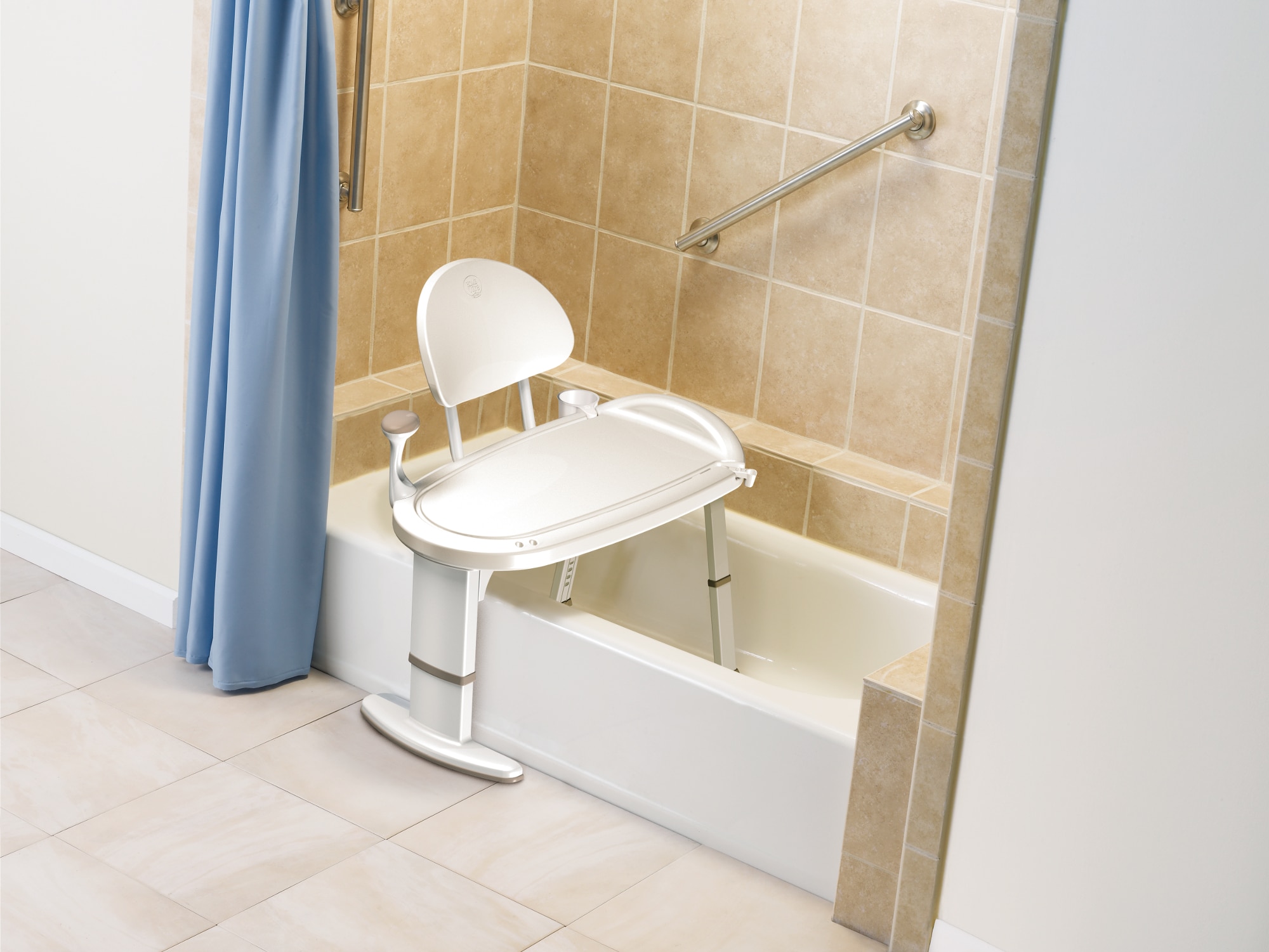 Moen Bath Safety Kit-bench, Towel Bar, Mat In The Shower Seats 