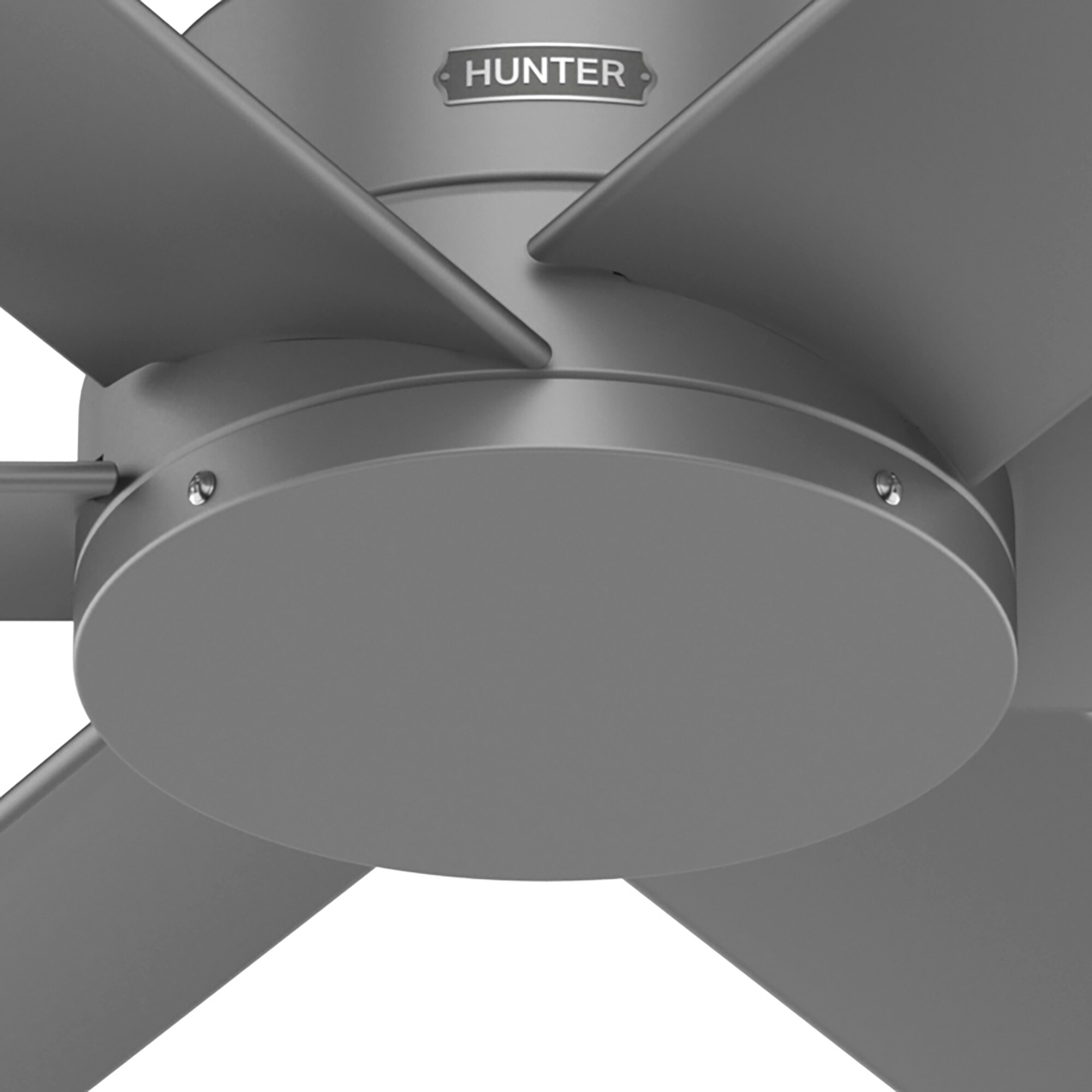 Hunter Kennicott 52in Matte Silver Indoor/Outdoor Ceiling Fan (6Blade