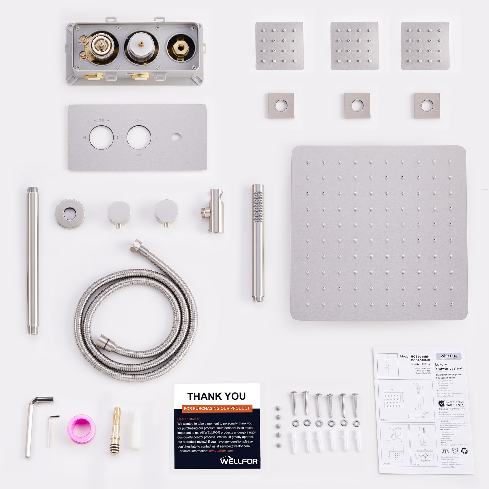 LIVIZA WB-1038-C Showerhead-Bar-Panels - View #7