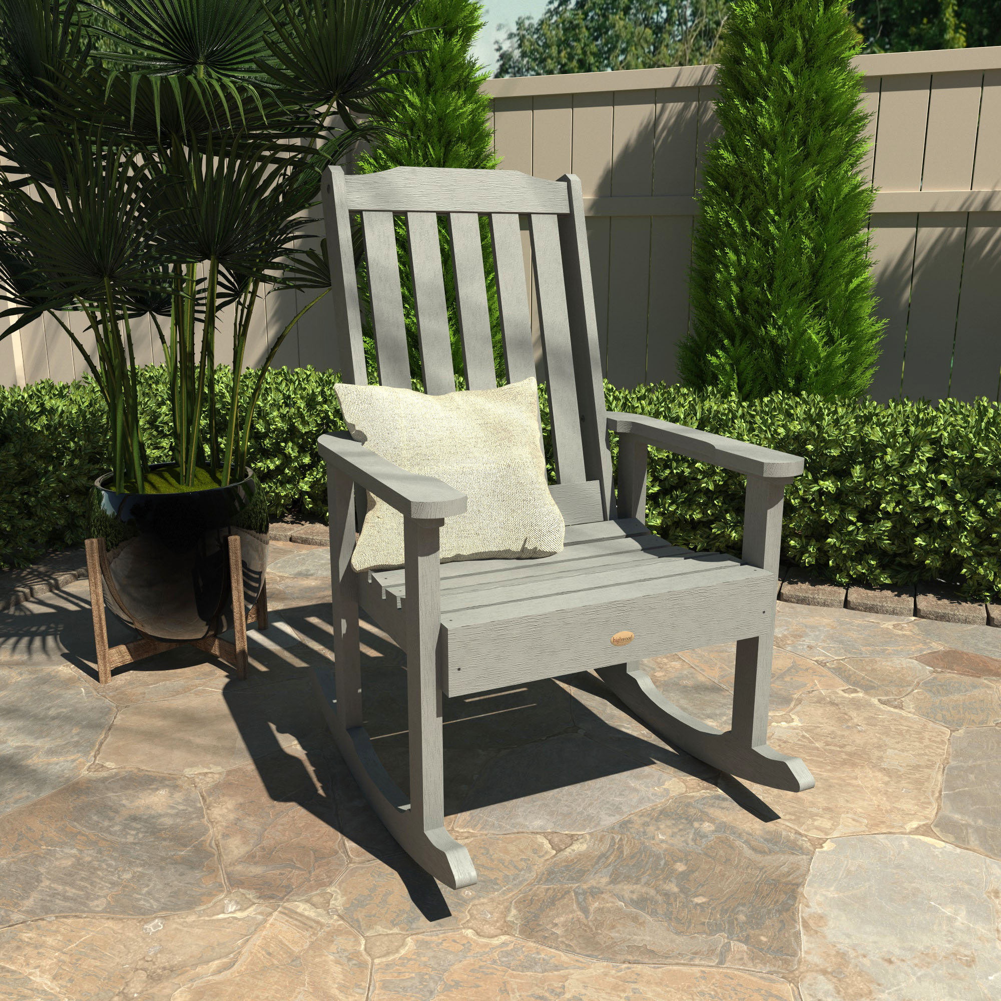Highwood Lehigh Rocking Chair Coastal Teak