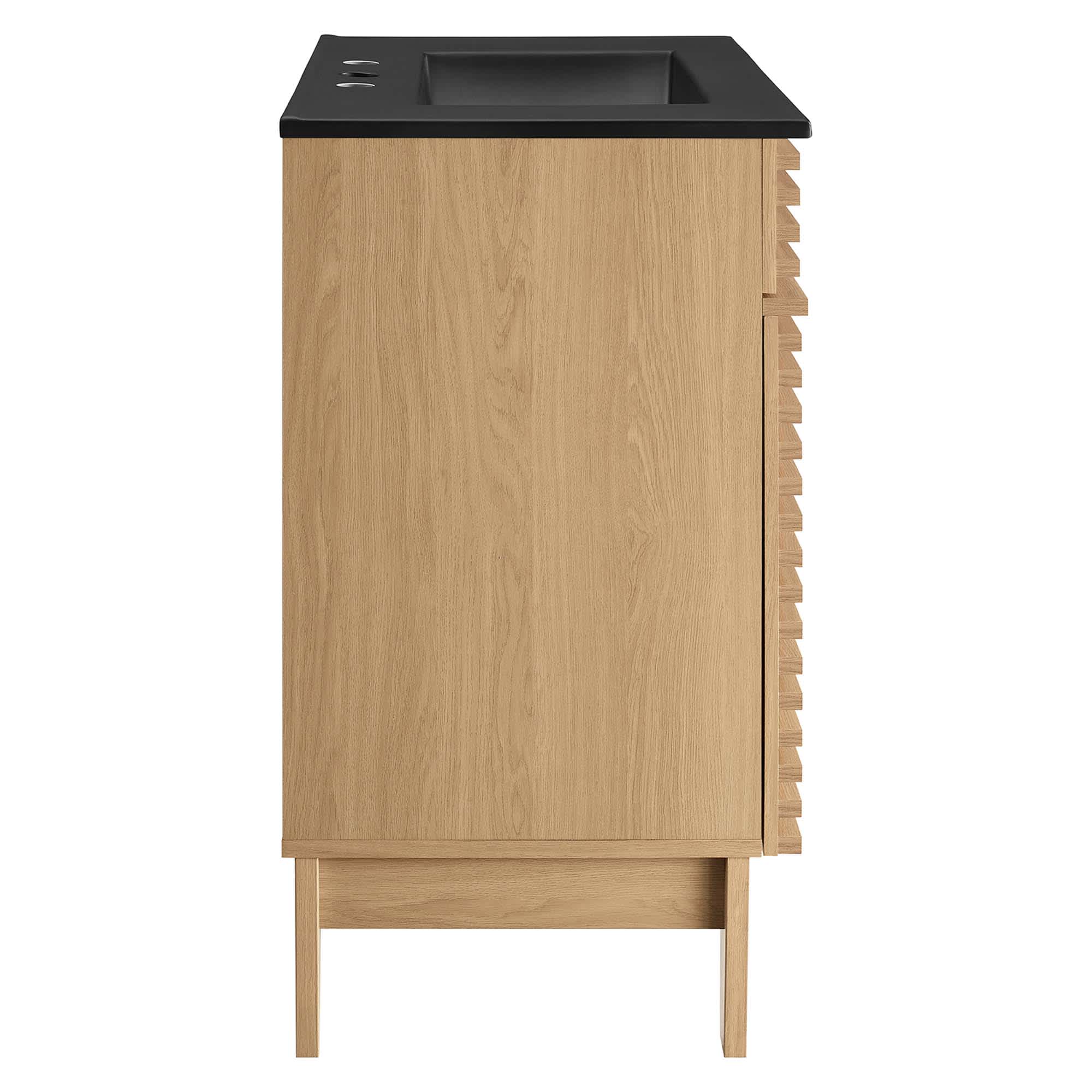 Modway EEI-5418-OAK-BLK Bath-Vanity-Combo - View #5