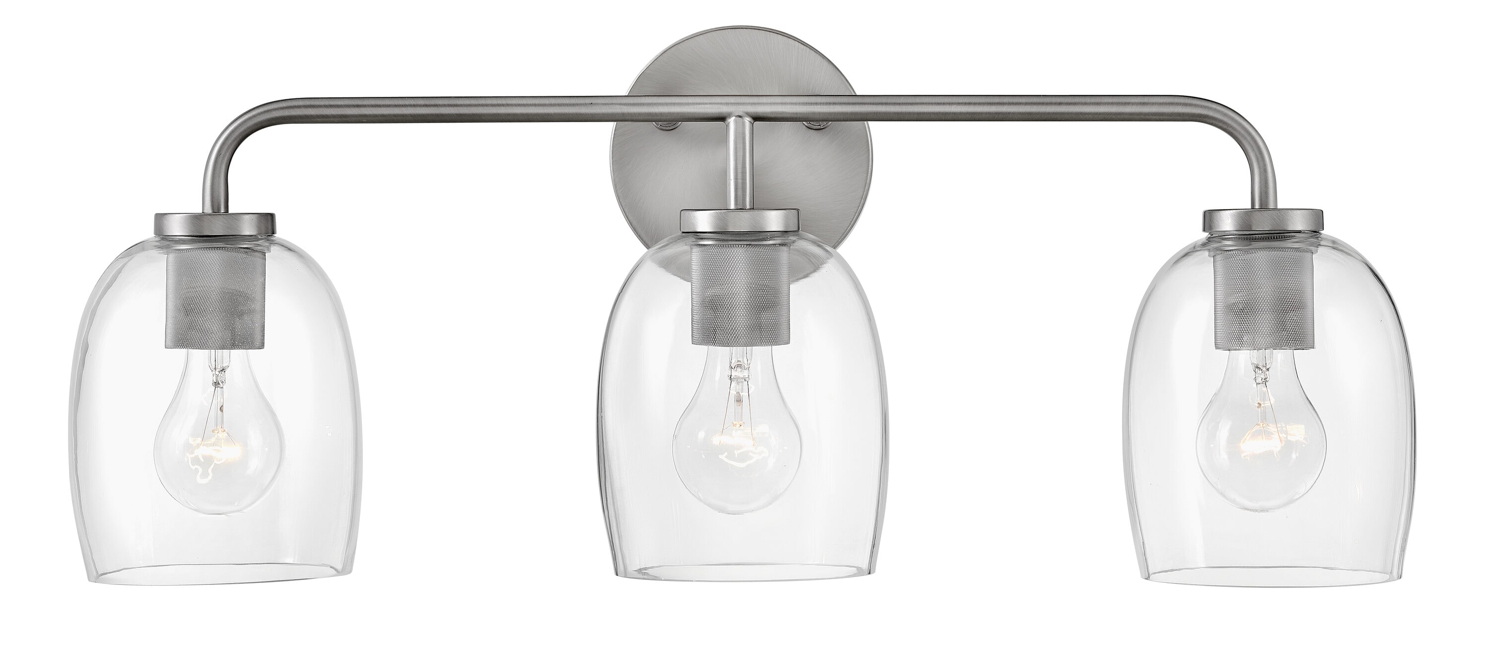 Lark 85013AN Percy 24-in 3 -Light Antique Nickel Transitional Vanity light