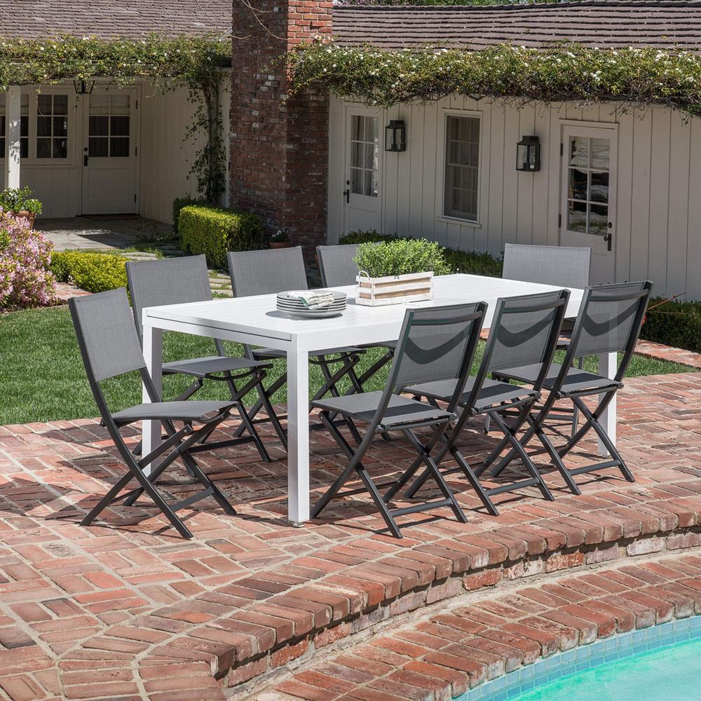 Hanover DELDN9PCFD-WG Patio-Dining-Sets - View #11