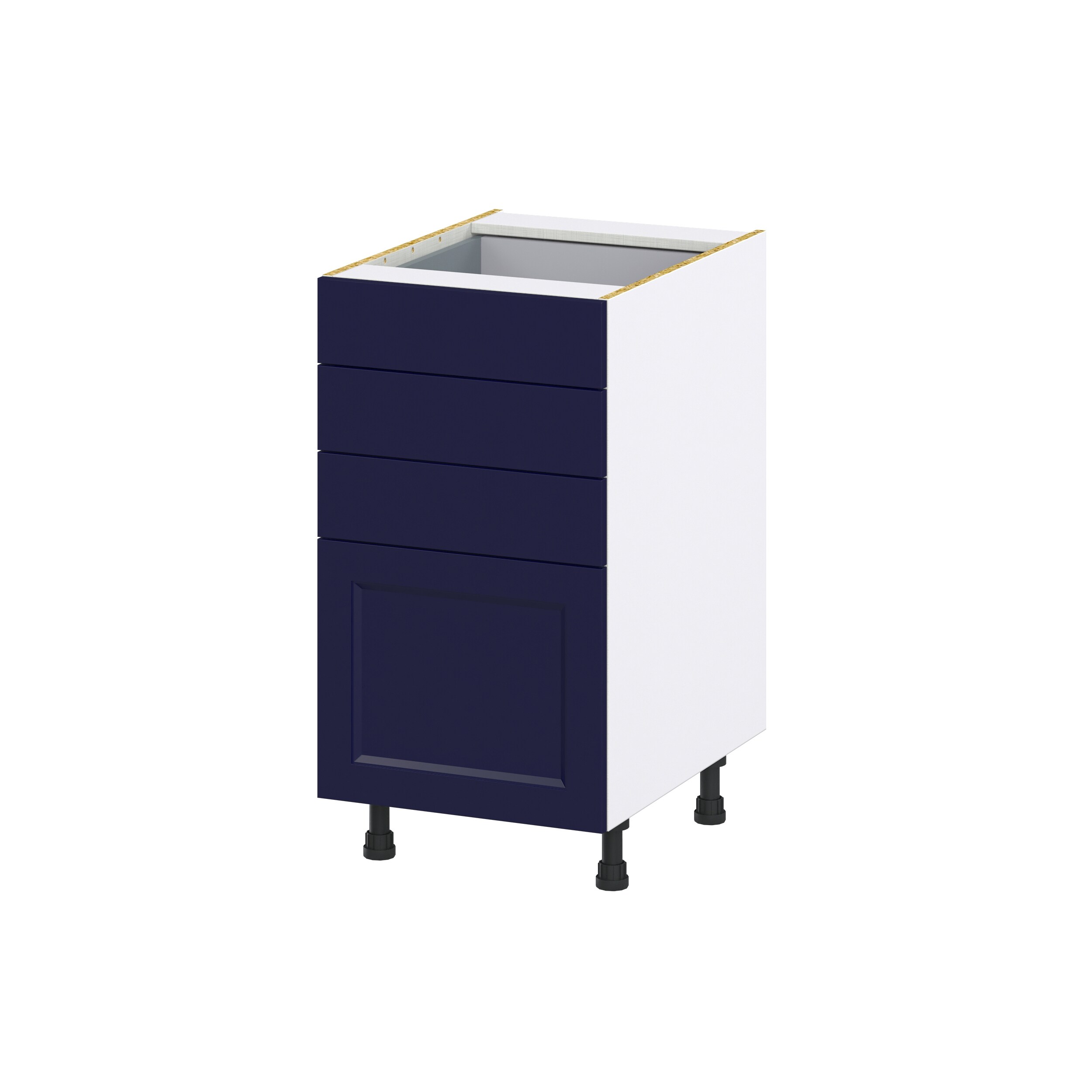 Hugo&Borg Lorette 18-in W x 34.5-in H x 25-in D Navy Blue 2-Drawer Base Fully Assembled Cabinet