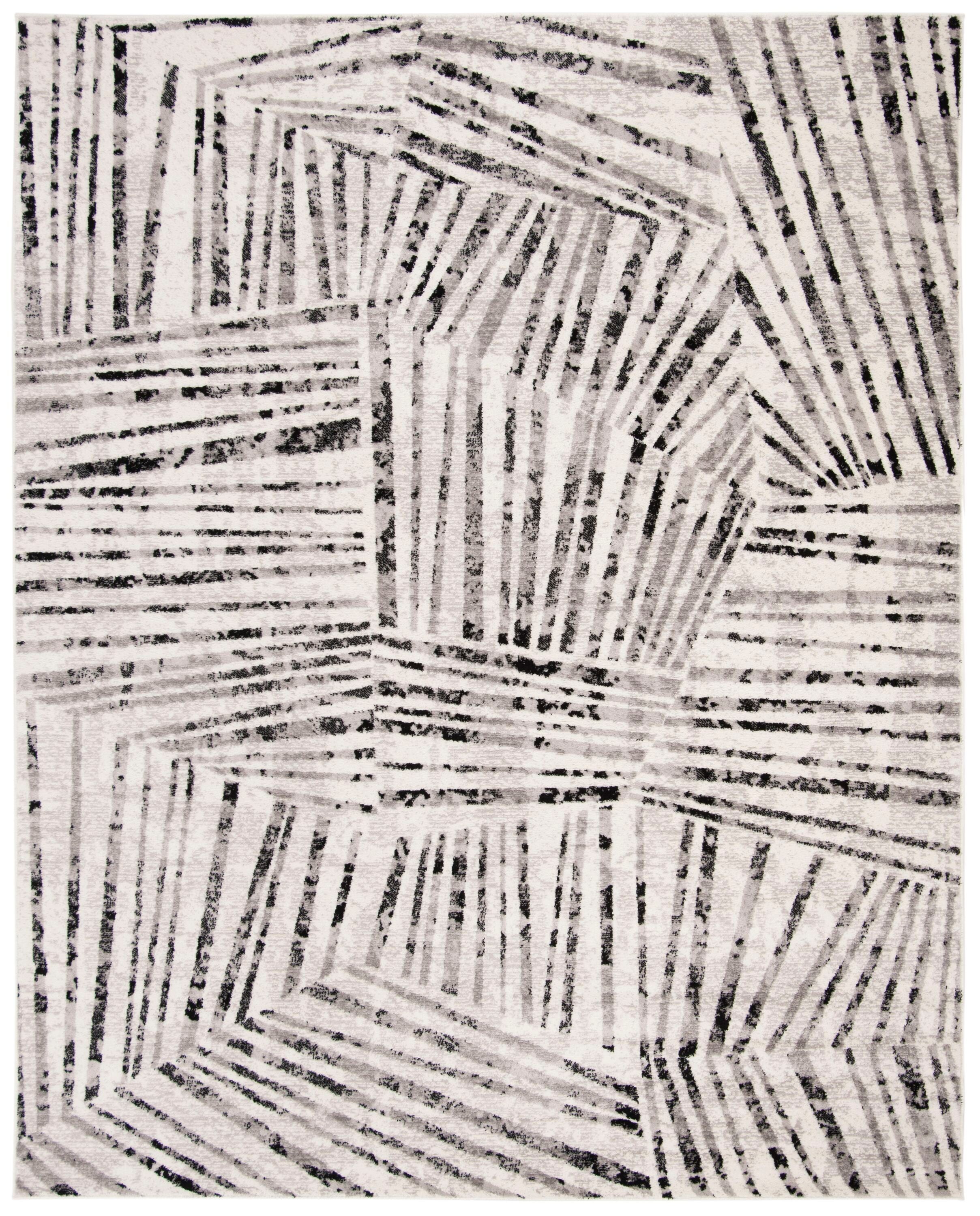 Safavieh SKY191K-9 Skyler Inazi 9 x 12 (ft) Loomed Polypropylene Gray/Ivory Rectangular Indoor Abstract Area rug