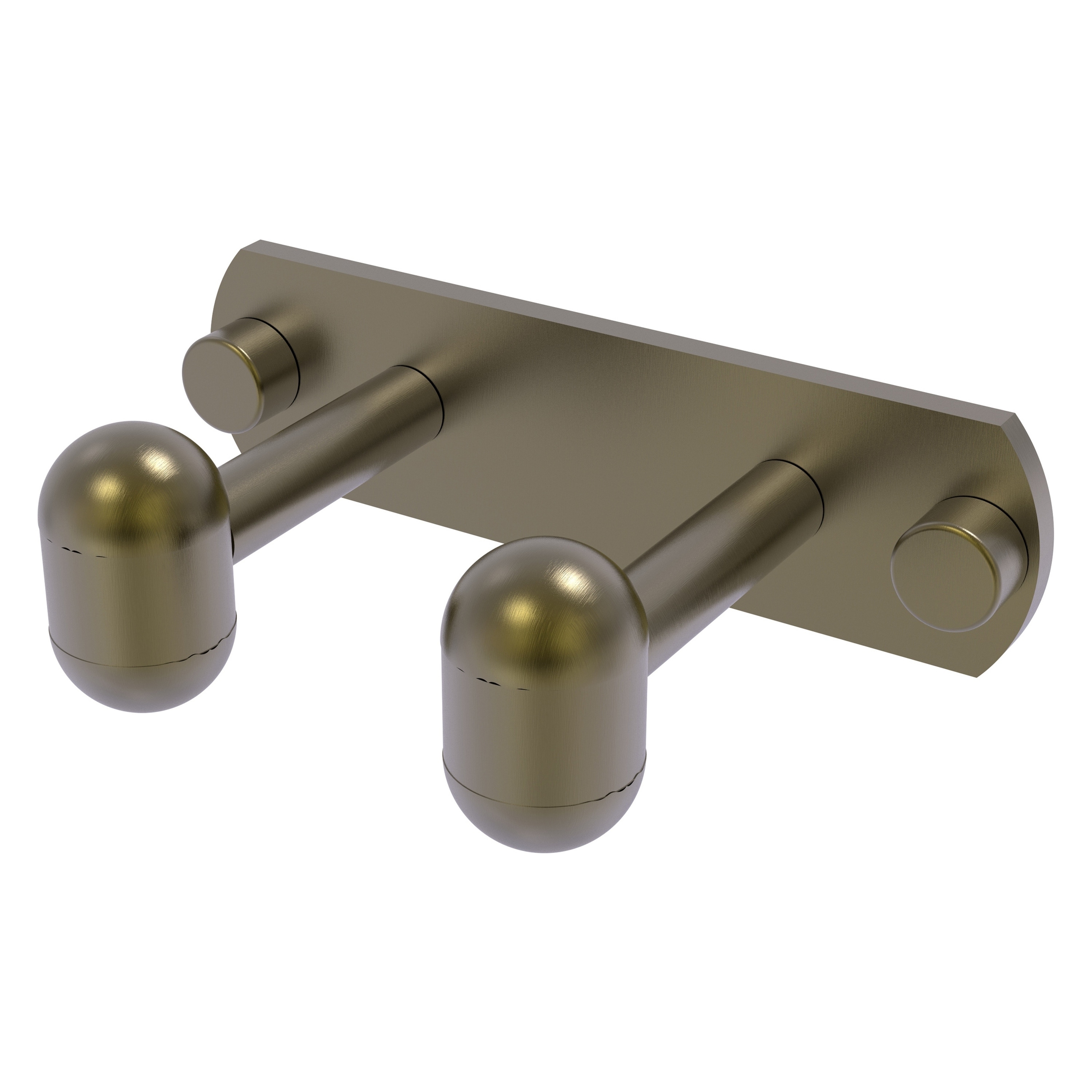 Allied Brass TA-20-2-ABR Tango Antique Brass Double -Hook Wall mount Towel Hook