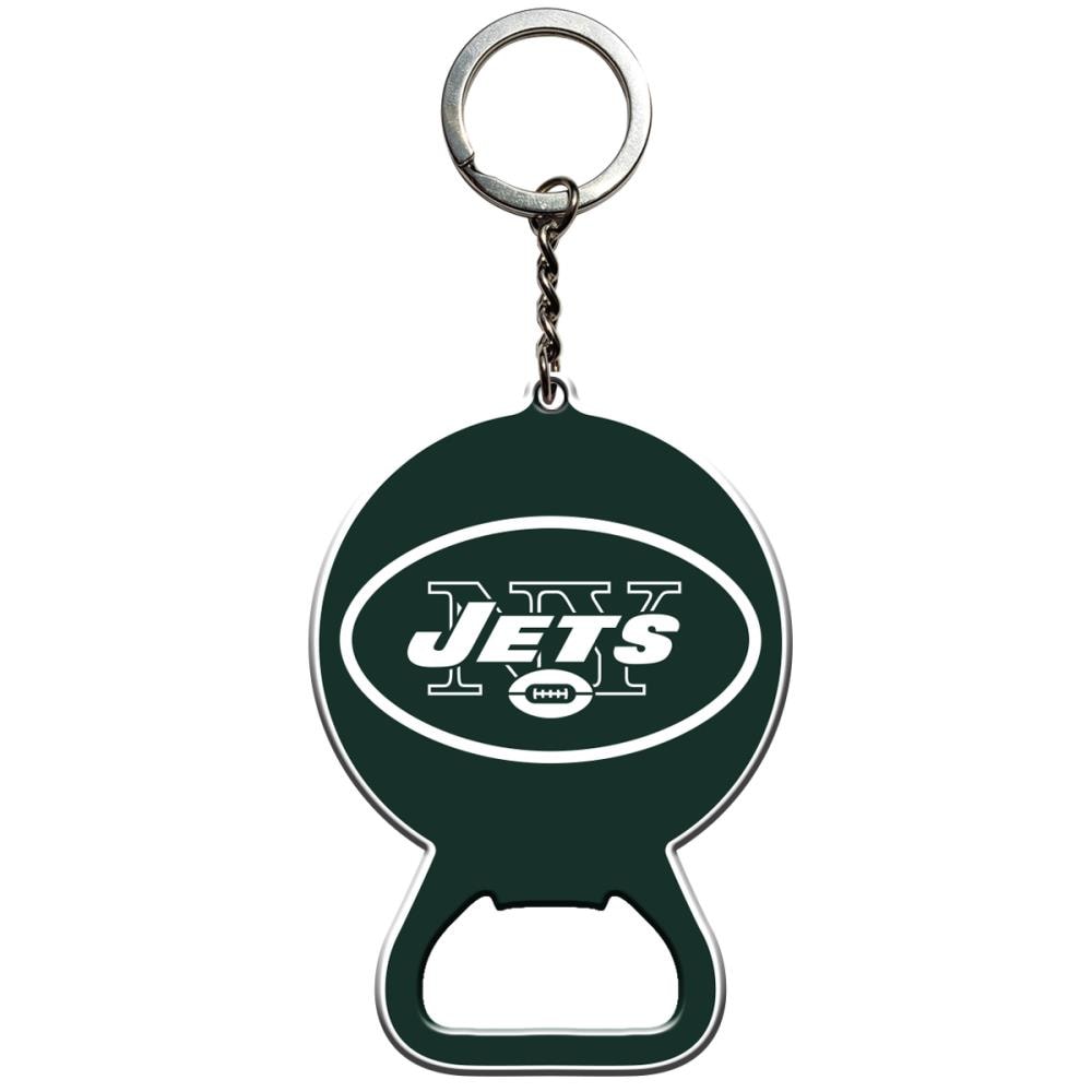 Team ProMark New York Jets Team Colors/Stainless Steele Keychain Bottle  Opener at