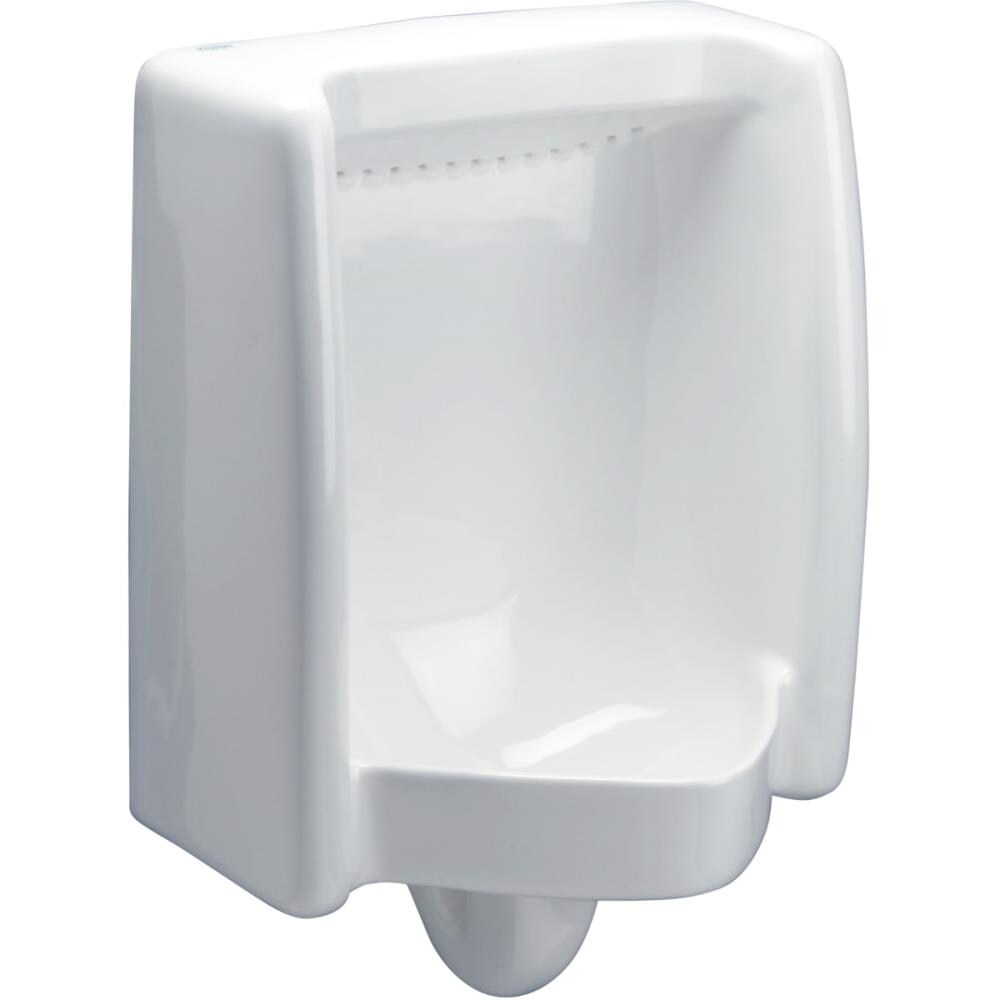 Zurn Z5760 1.0 GPF (3.79 LPF) White Wall-mounted Urinal ( 18.5-in x 26.25-in )