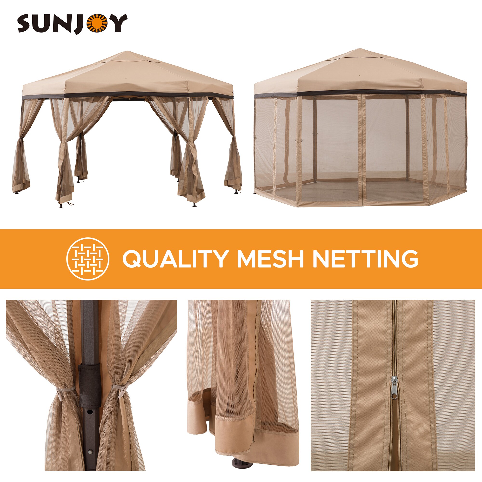 Sunjoy 168578 Wood-Resin-Gazebos - View #4