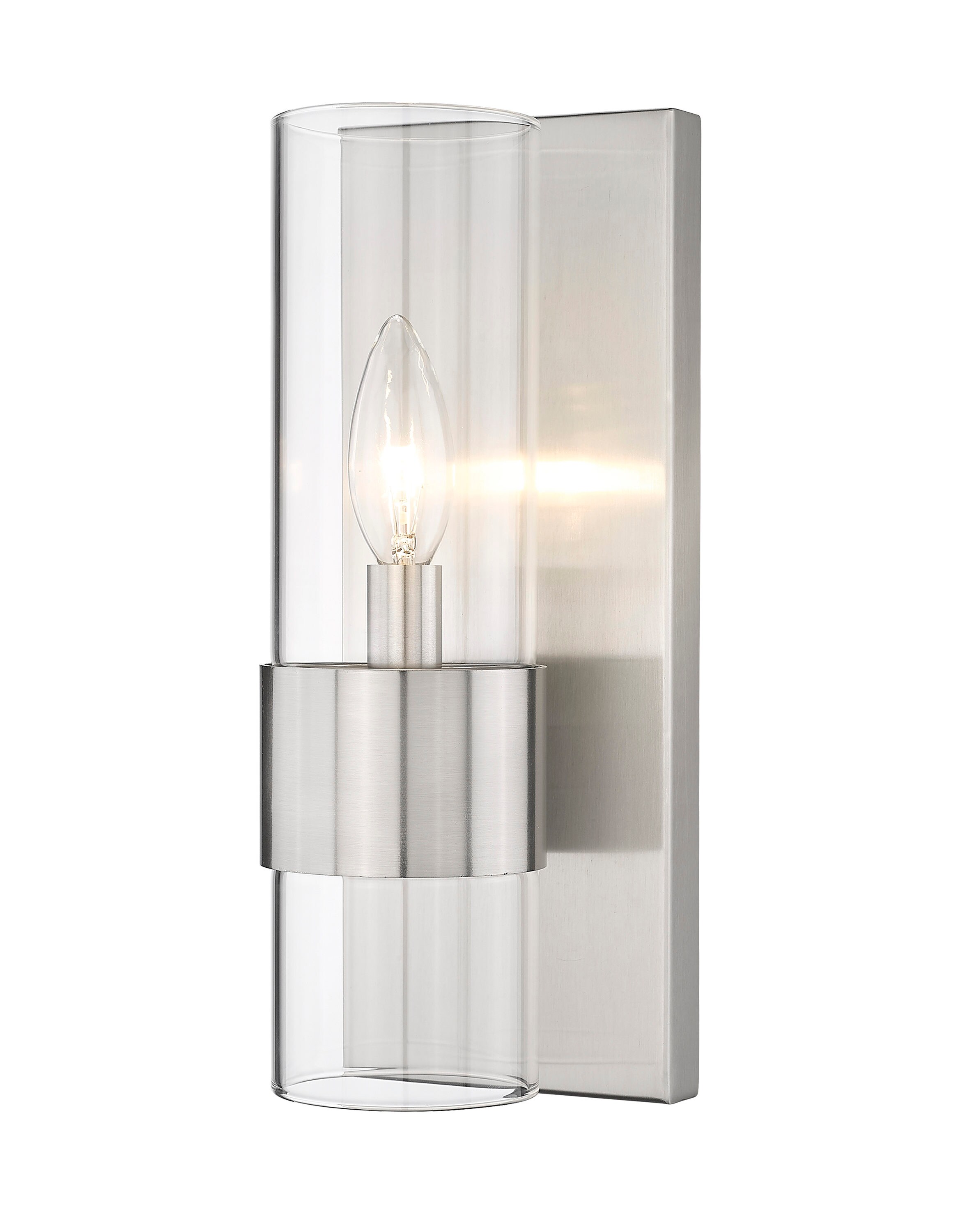 brushed nickel sconces