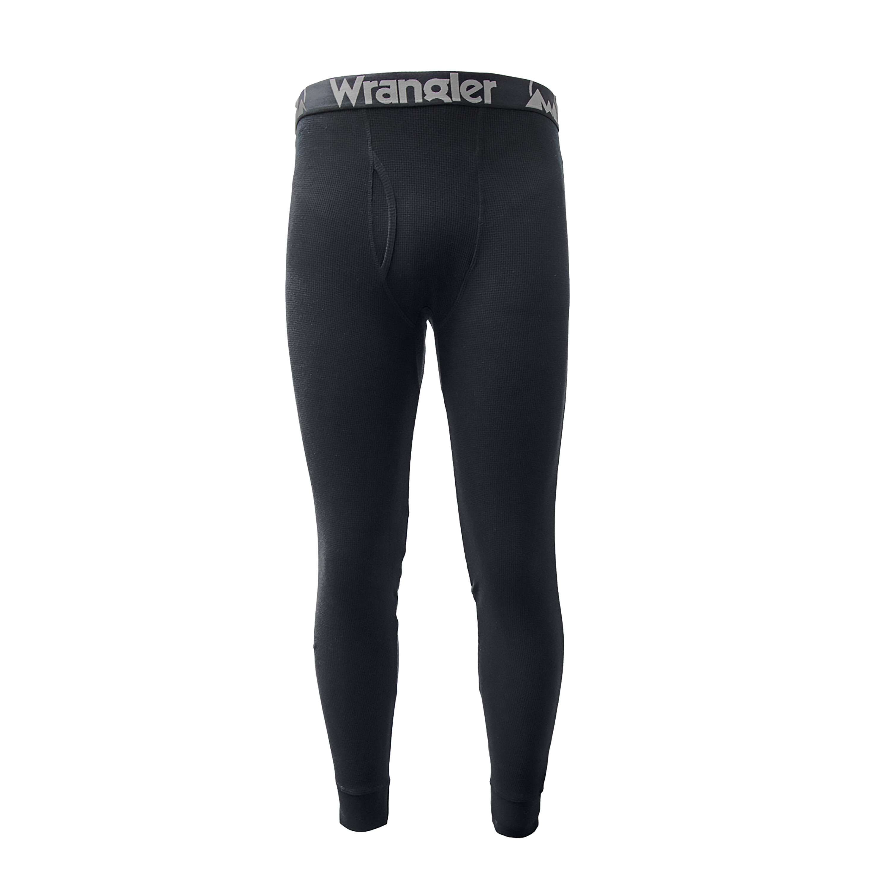 Wrangler Black Polyester/Spandex Thermal Pants (Medium) in the Thermals  department at