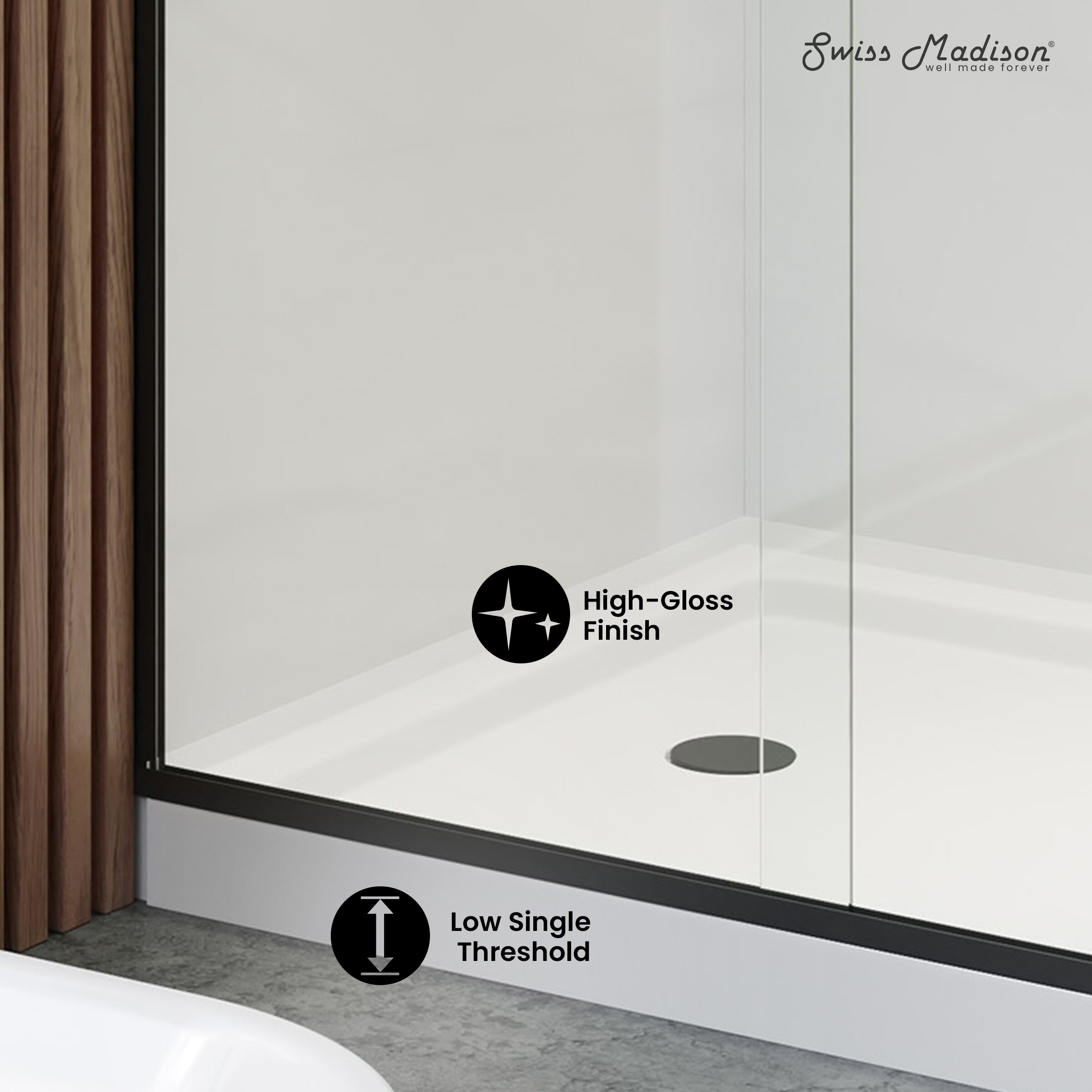Swiss Madison SM-25-SBCHR03WH Shower-Floors - View #3