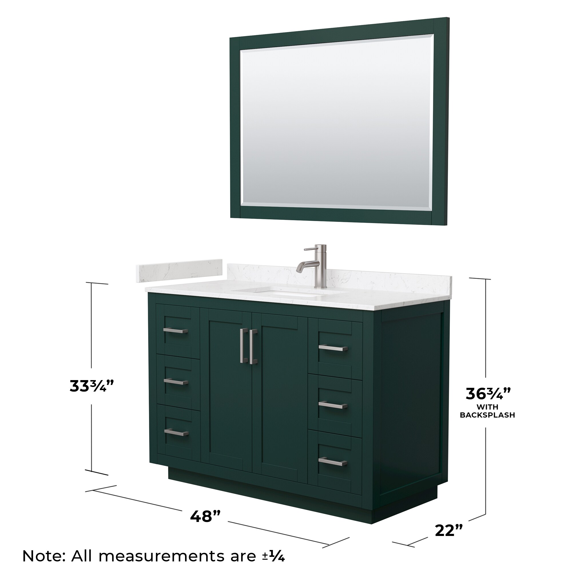 Wyndham Collection WCF292948SGEC2UNSM46 Bath-Vanity-Combo - View #6