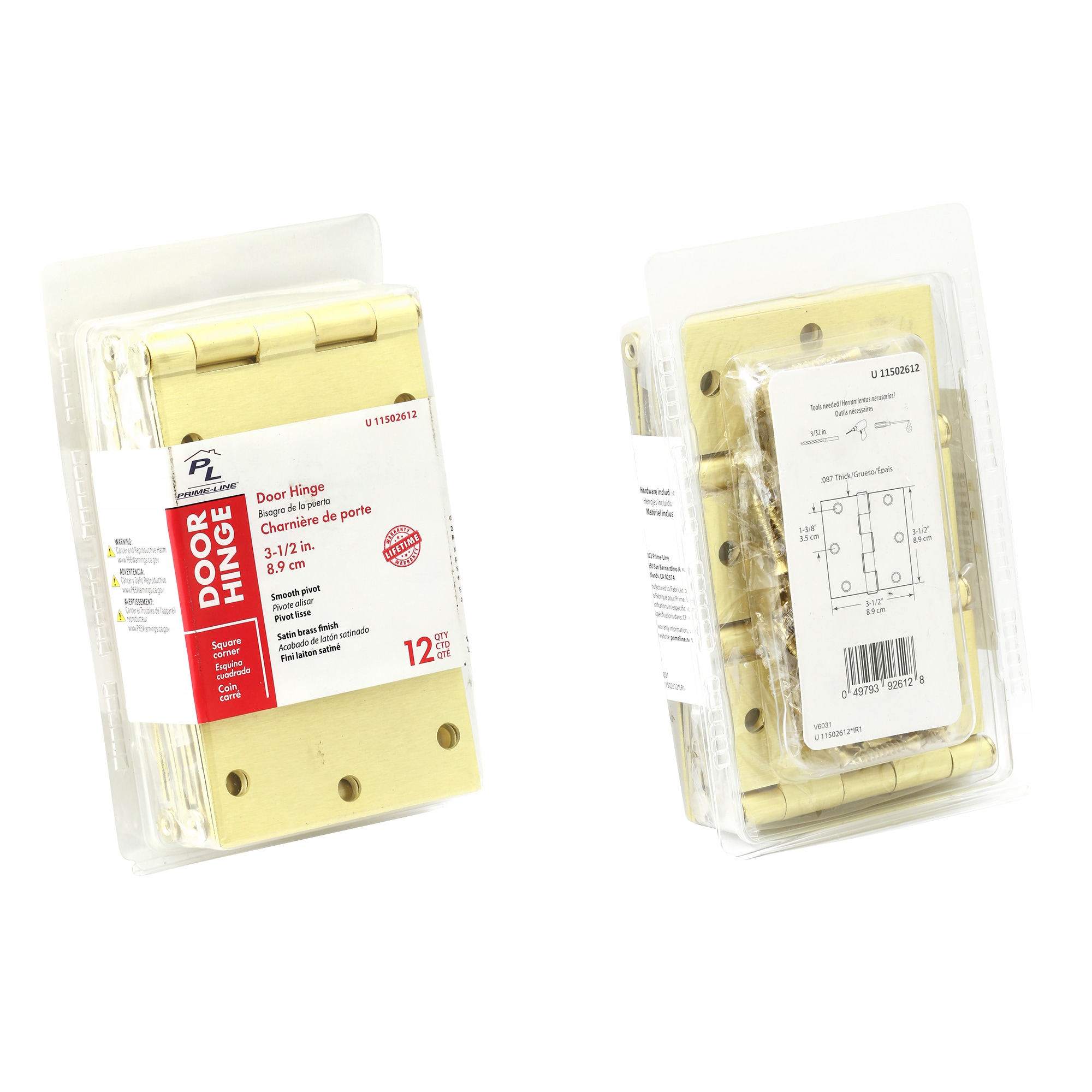 Prime-Line U 11502612 Entry-Door-Hinges - View #2