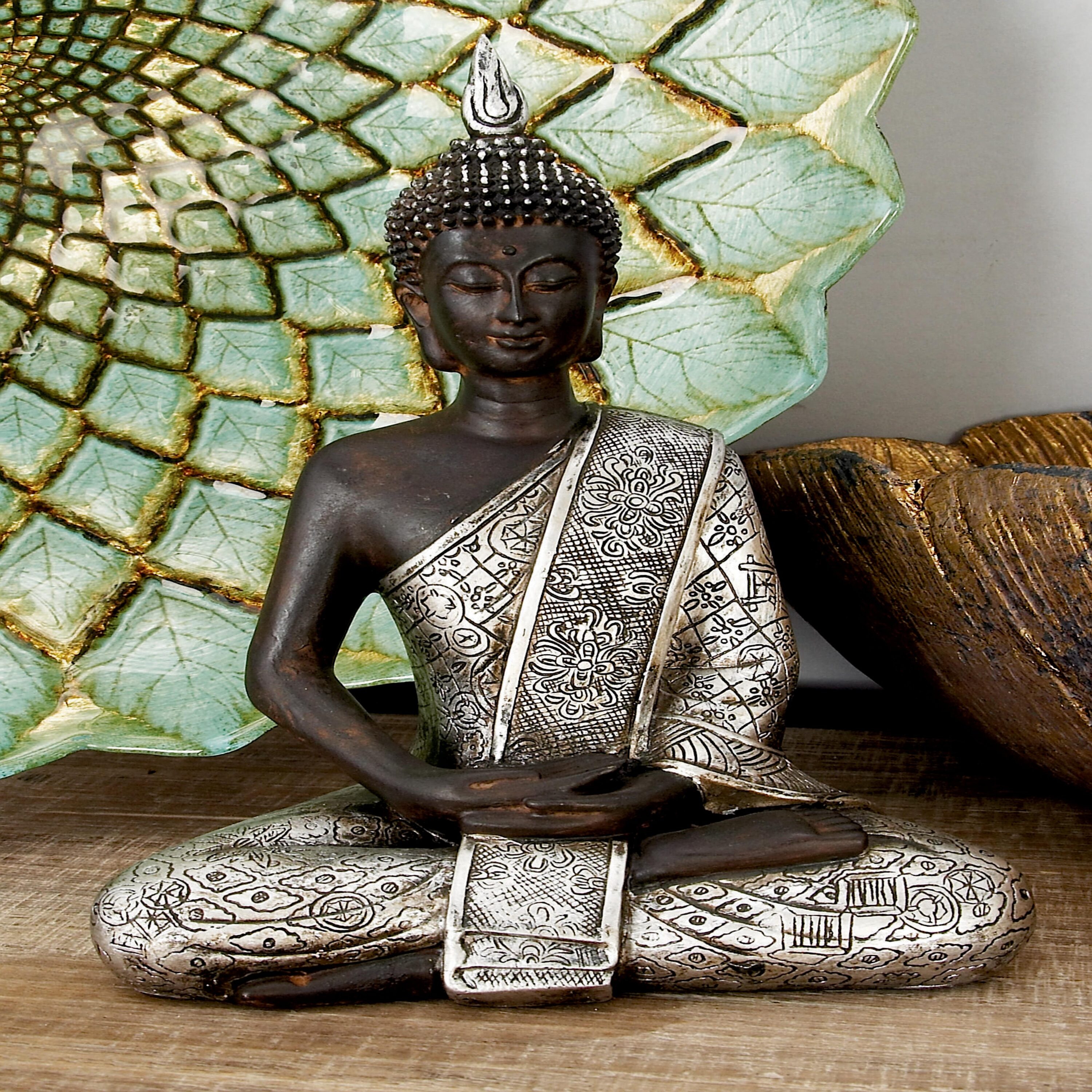 Grayson Lane 44129 Black Stone Art deco Sculpture