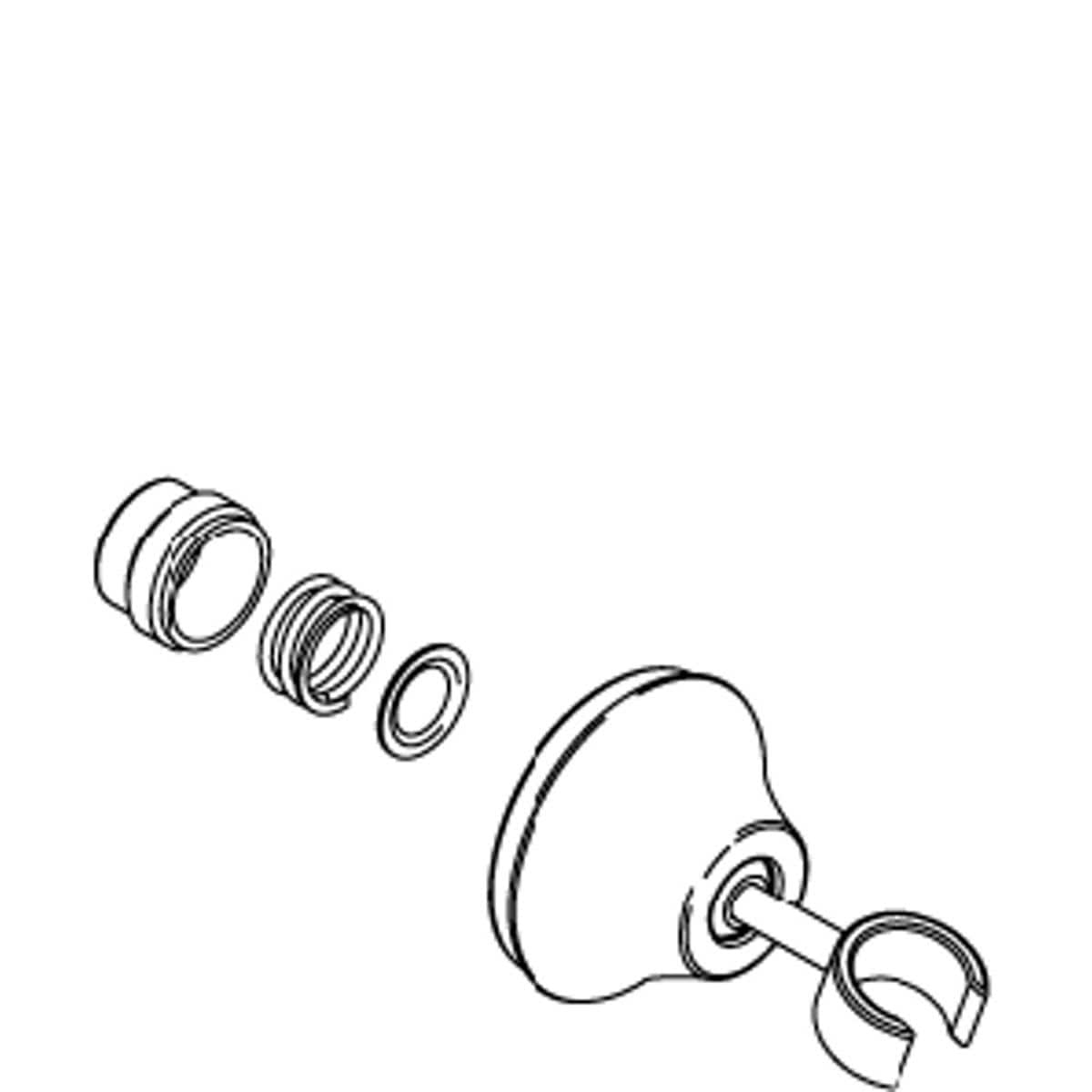 KOHLER Wall Mount Handshower Holder in Vibrant Polished Nickel in Vibrant Polished Nickel