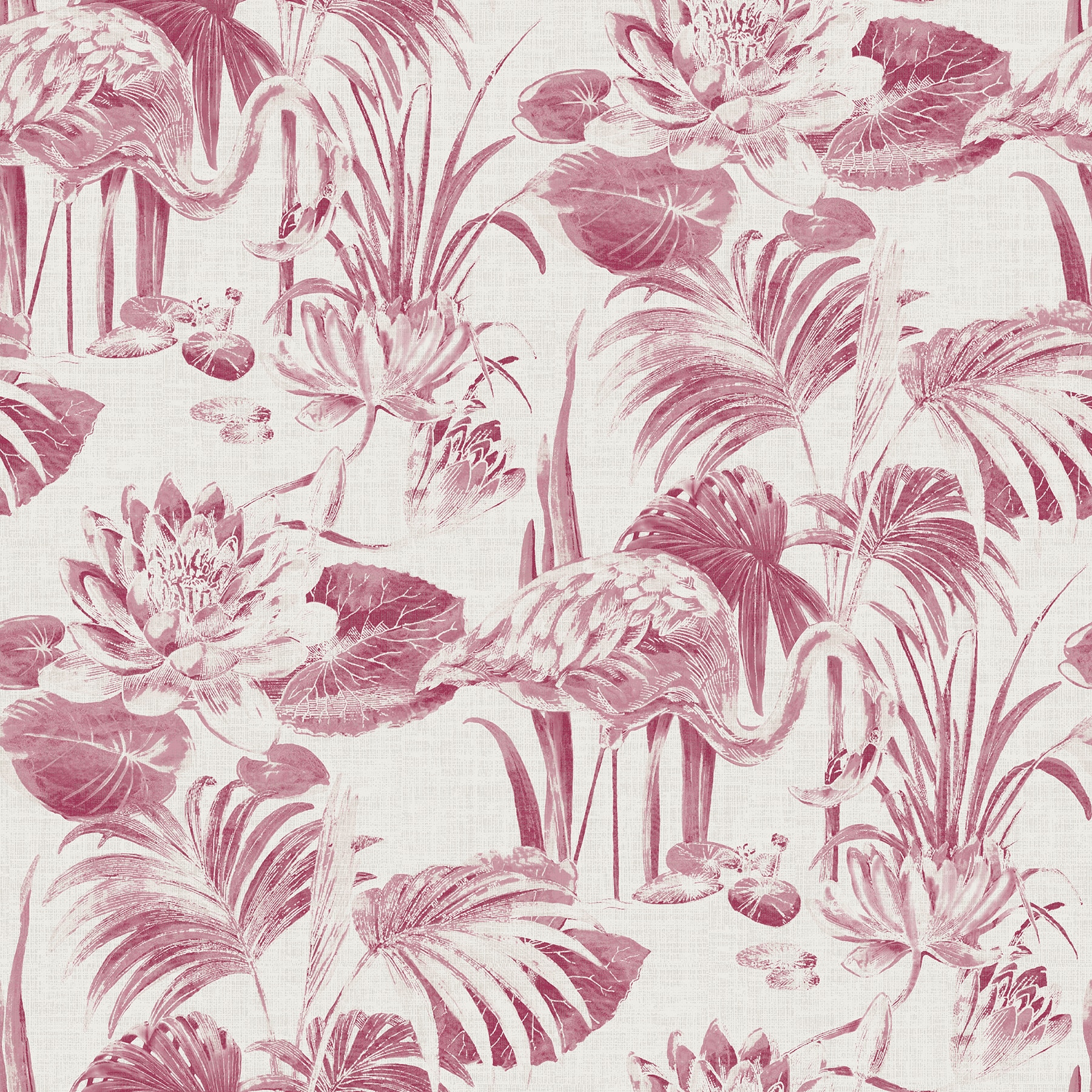 A-Street Prints 2861-87524 Equinox 60.8-Sq. Feet Magenta Non-woven Ivy/Vines Unpasted Wallpaper