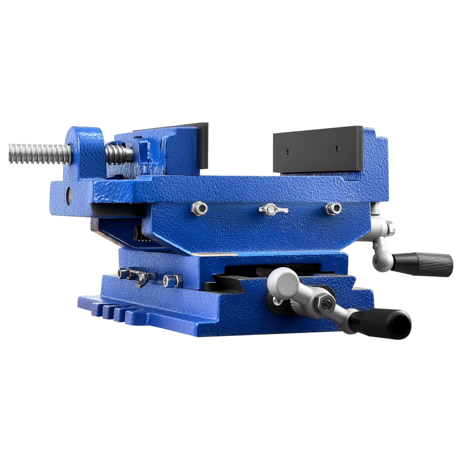 VEVOR Cross Slide Drill Press Vise 4 Inch Jaw Width 2 Way X-Y Axis Bench Vise 3.5 Inch Max Jaw Opening Heavy Duty Cast Iron Workbench Vice Clamp for Woodworking Drilling CNC Milling Machine