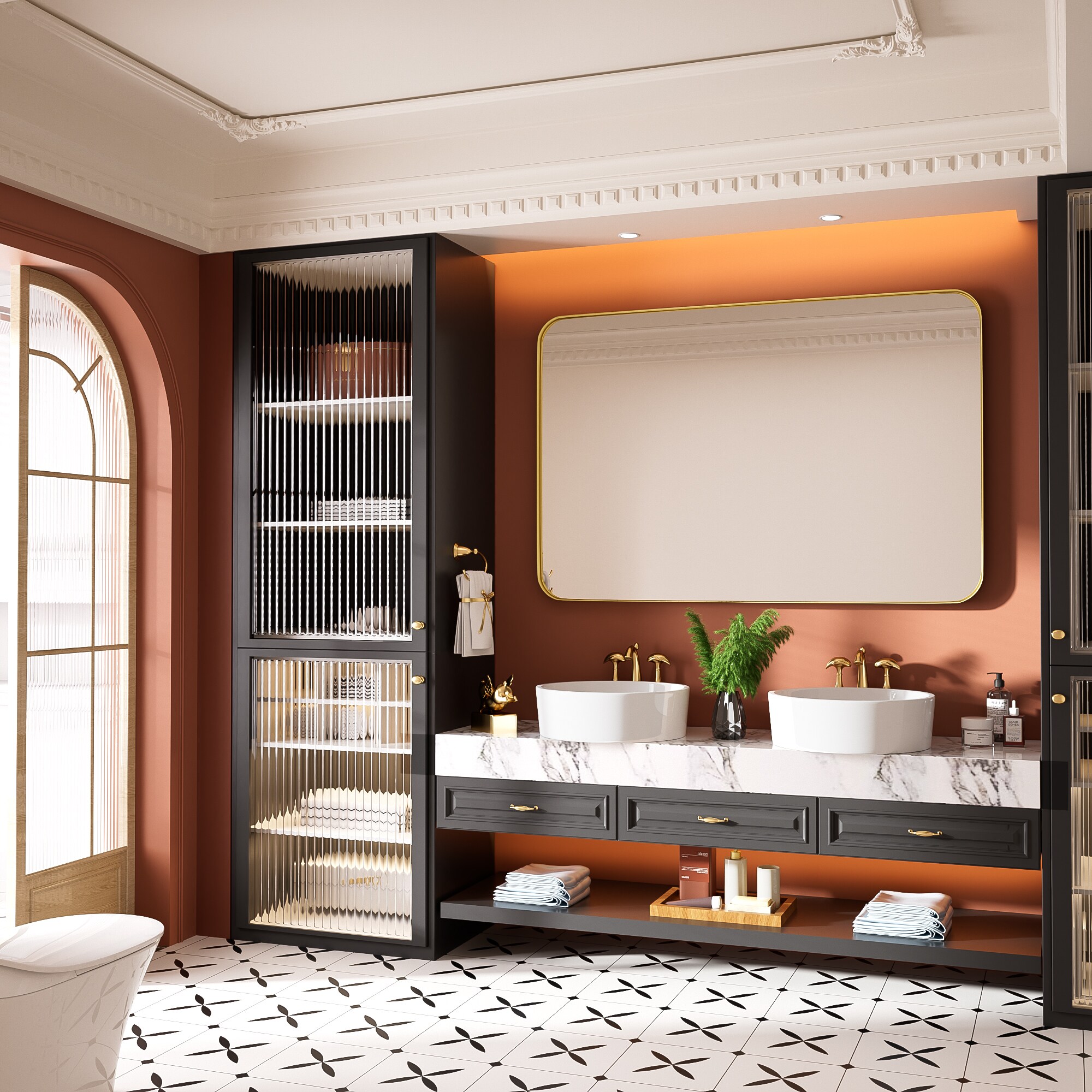 FurniFusion SF-Y-4832-G Decor-Mirrors - View #3
