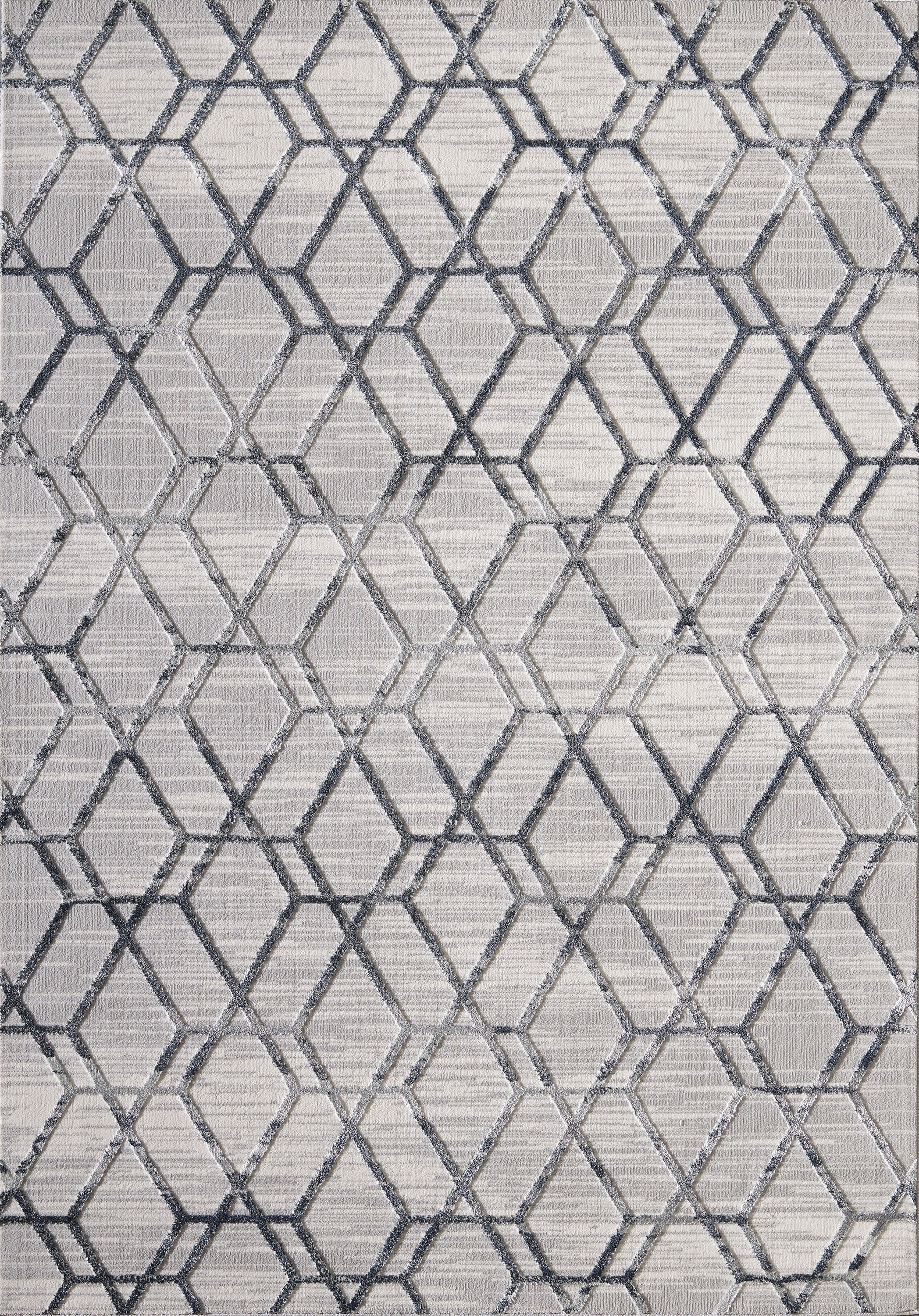 Abani Rugs NOV120A-6 6 X 9 (ft) Gray Indoor/Outdoor Geometric Area Rug