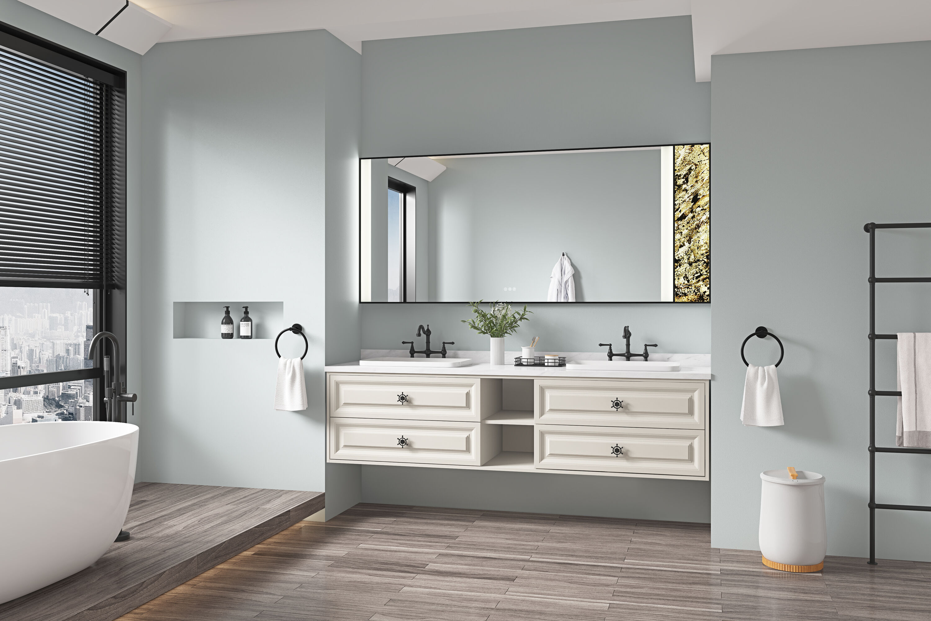 Vacolite KP37236-MB-HS Framed-Bath-Mirrors - View #6