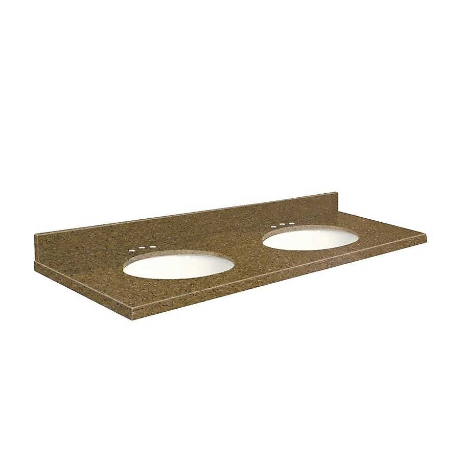 Transolid 61-in Capri Cliffs Quartz Bathroom Vanity Top Transolid 61-in Capri Cliffs Quartz Bathroom Vanity Top