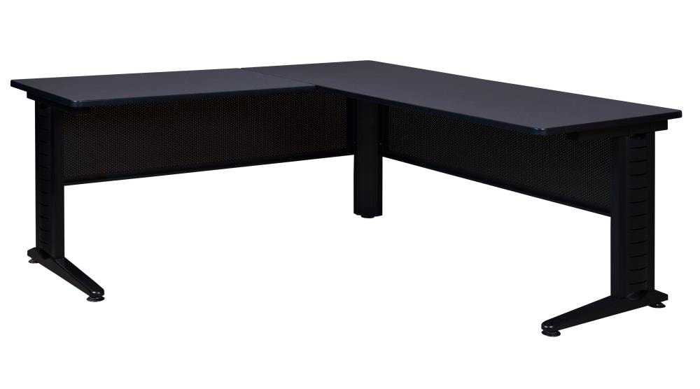 Regency MLDS663048GY Fusion 78-in Gray Modern/Contemporary L-shaped desk